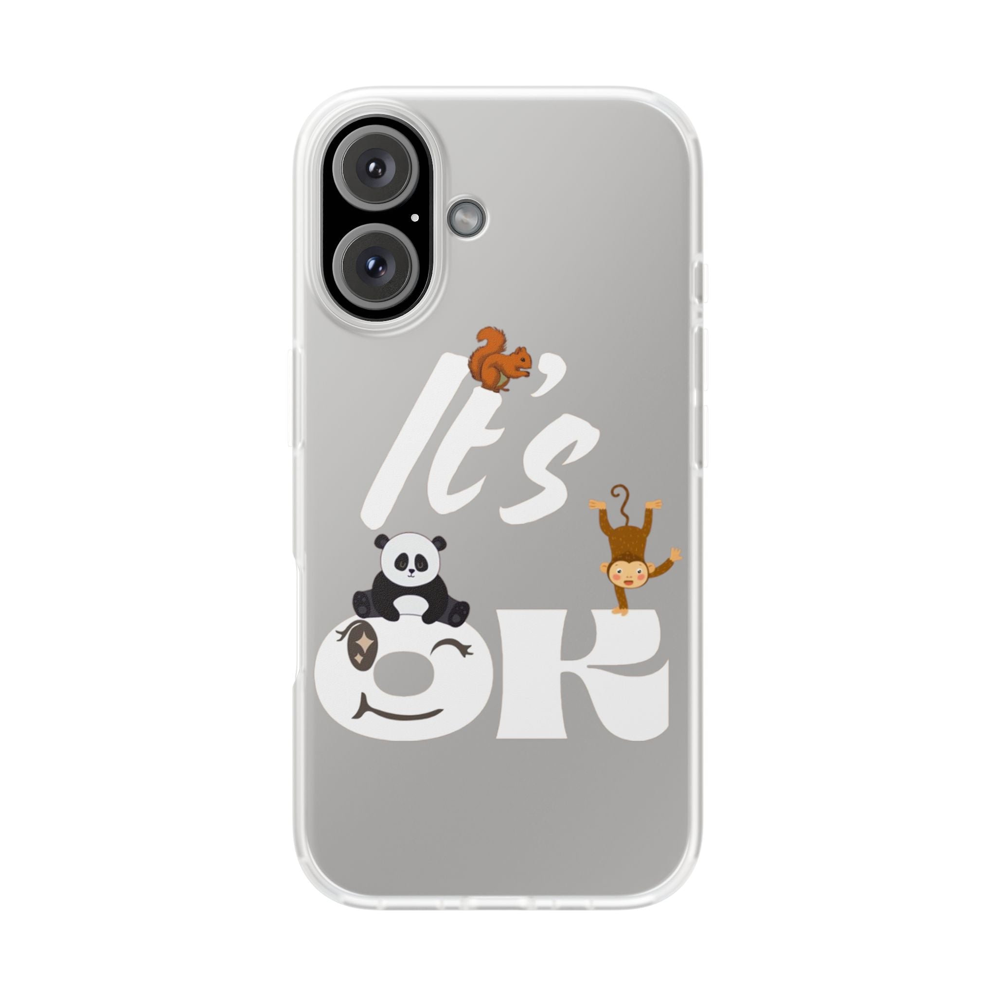 Cute Animal Phone Case | Adorable Flexi Cover for Kids & Gifts iPhone 16 Phone Case
