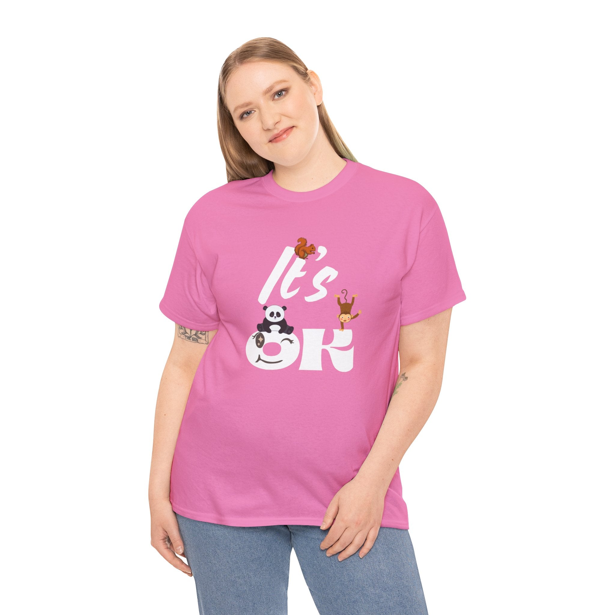Fun Panda & Friends Tee, Casual Wear, Gift for Animal Lovers, Everyday Comfort, Cute Graphic Shirt, Relaxed Style Azalea T-Shirt