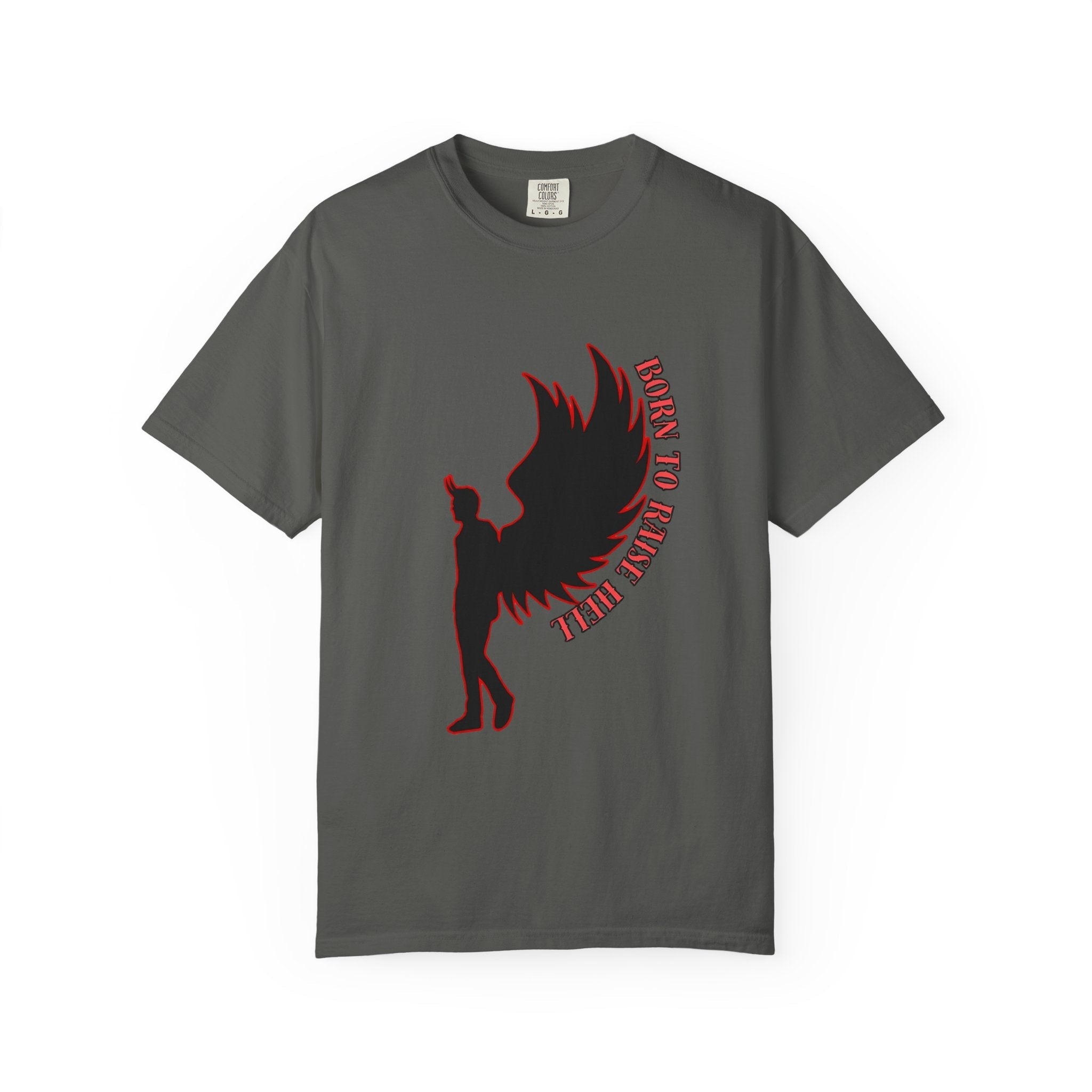 Devil Wings Unisex T-shirt - Born to Raise Hell Design Pepper T-Shirt