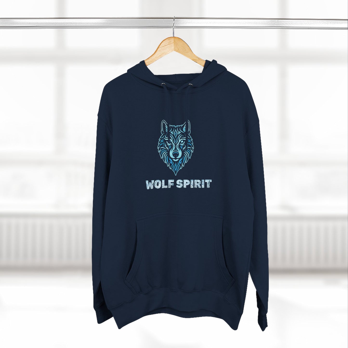 Blue Wolf Spirit Hoodie