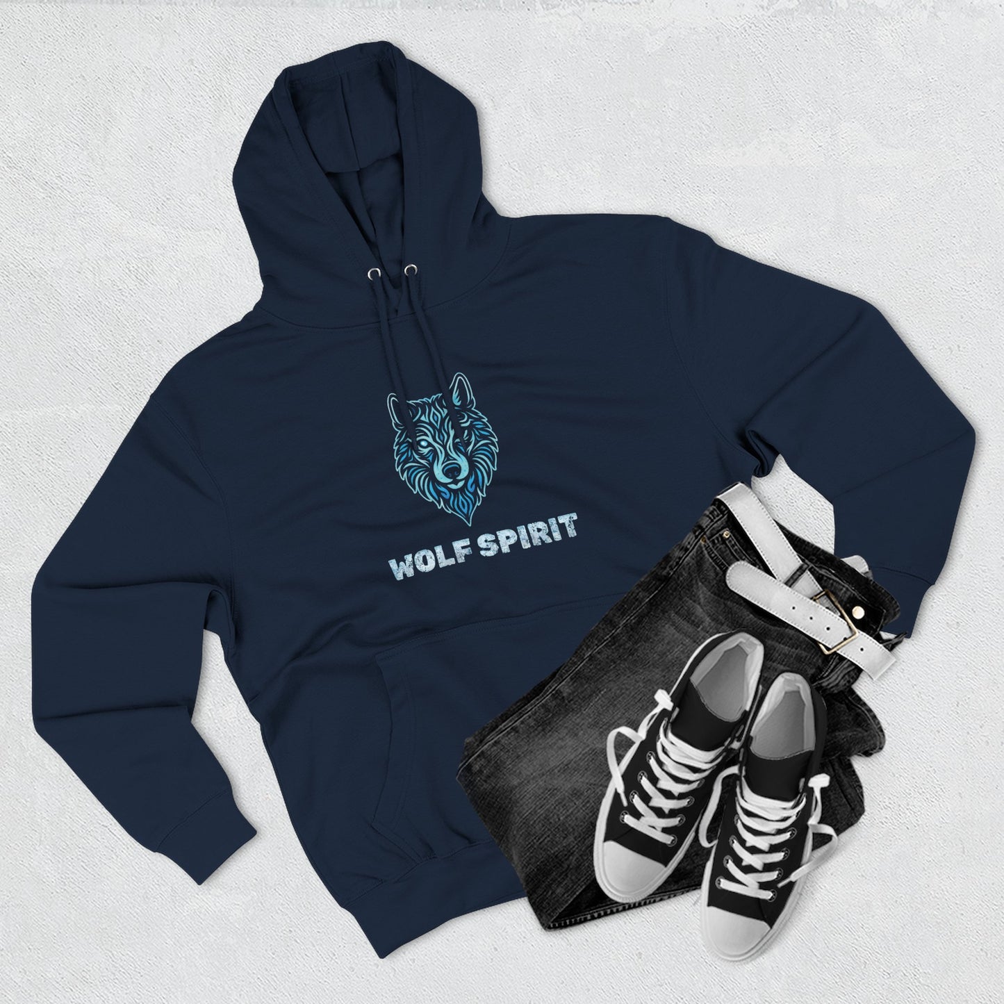 Blue Wolf Spirit Hoodie