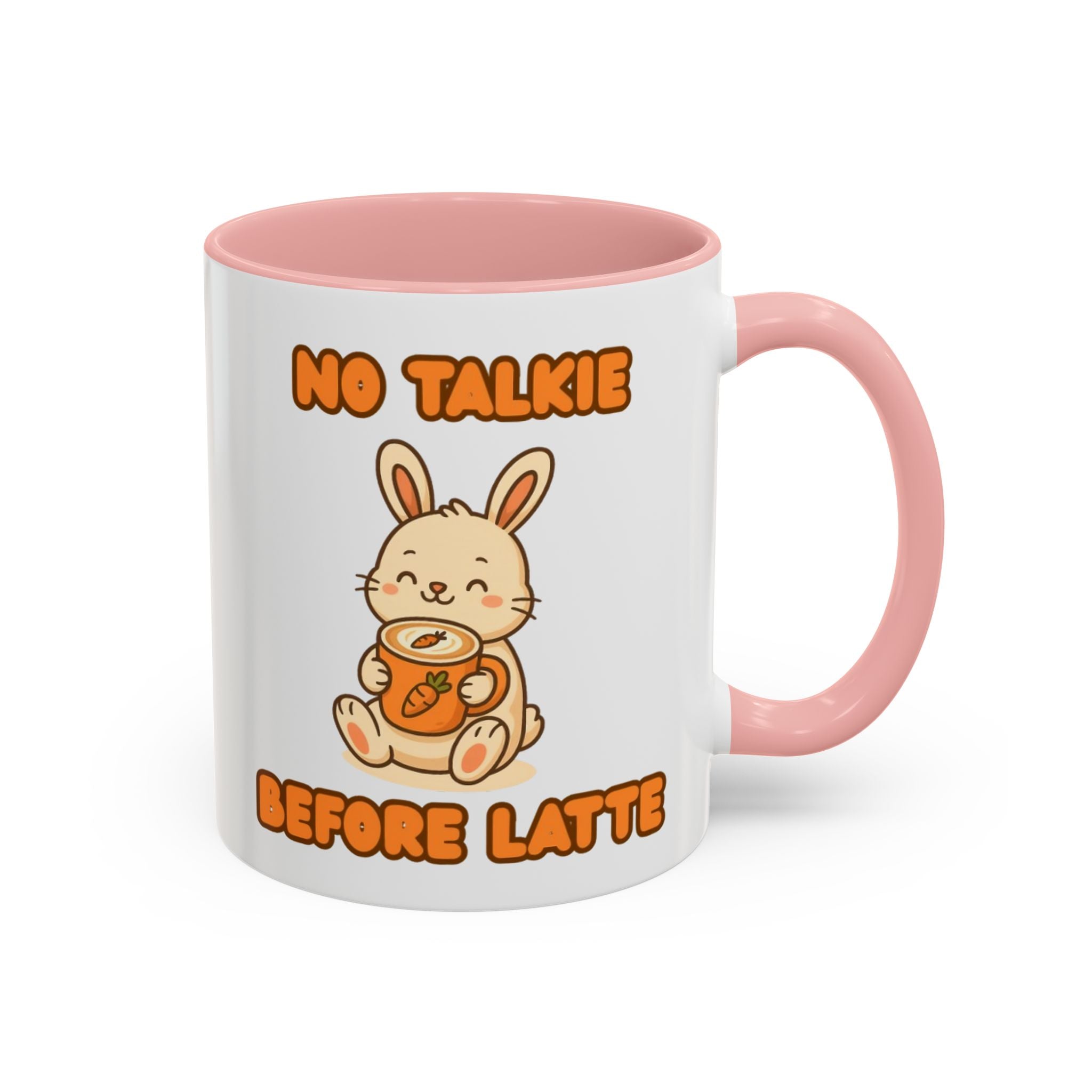 Funny Bunny Coffee Mug – Cute Ceramic Cup for Everyday Use 11oz Pink Mug