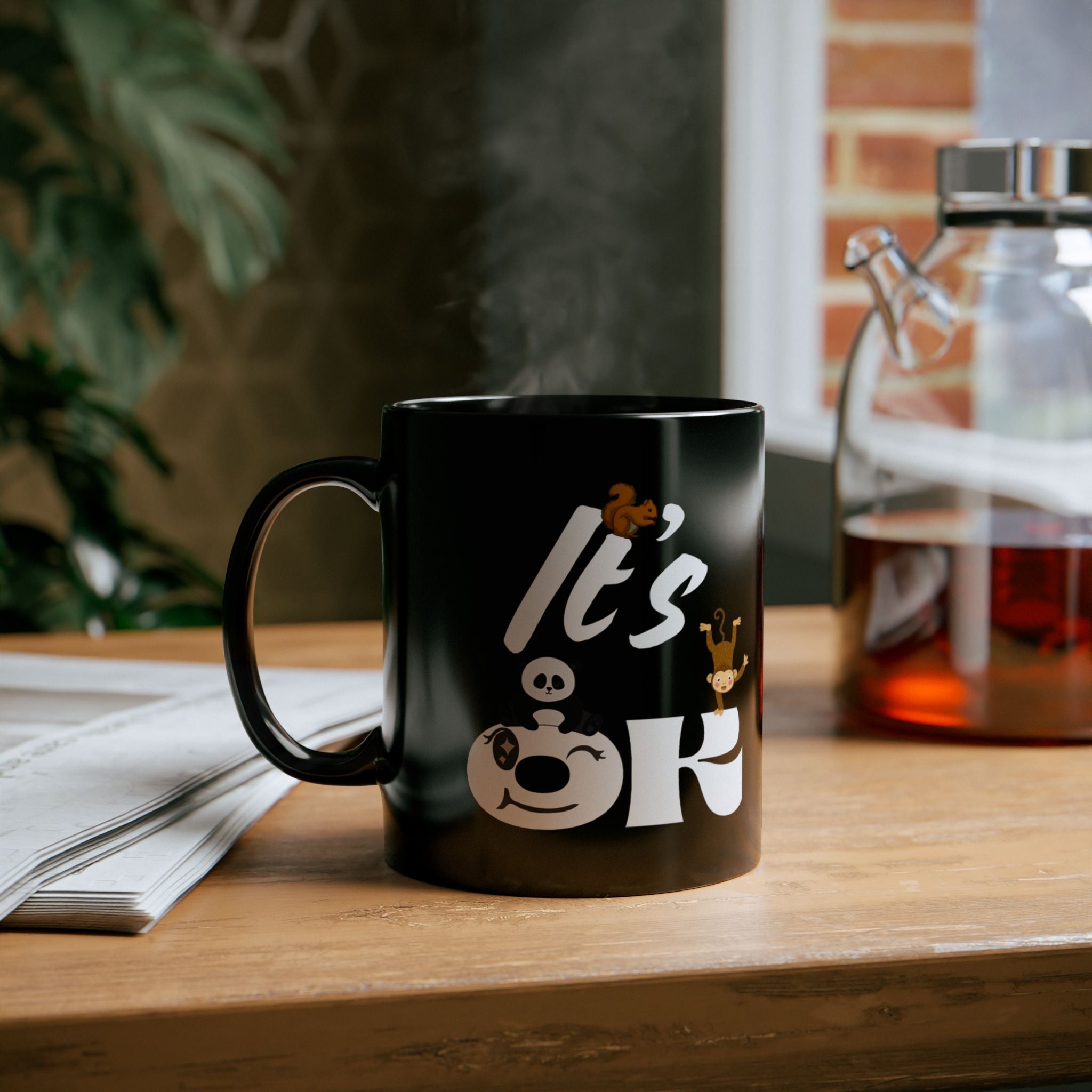 Funny Black Coffee Mug – Office Humor Cup, Gift for Friends or Coworkers, Cute Ceramic Mug for Daily Coffee 11oz Mug