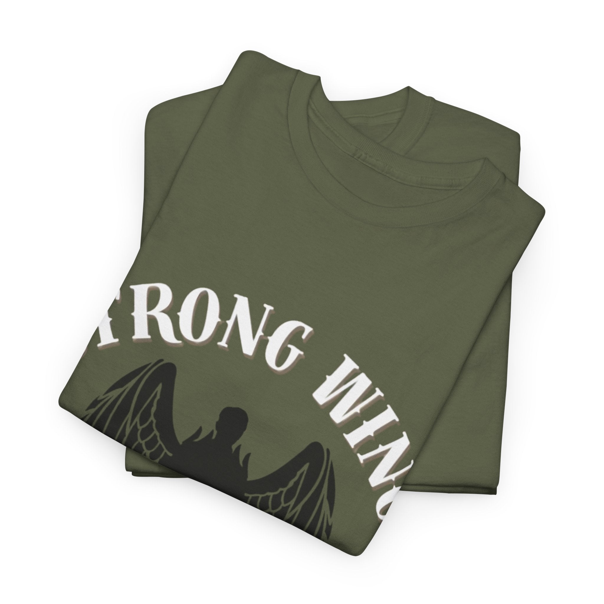 Wing Graphic | Unisex Streetwear T-Shirt – Cool Graphic Tee Military Green T-Shirt
