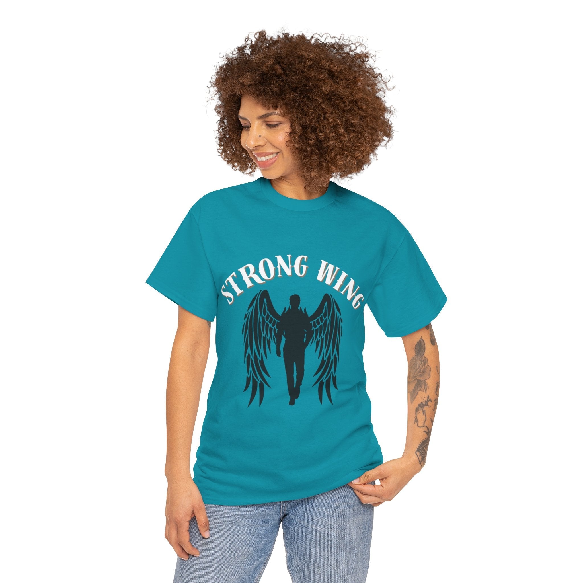 Wing Graphic | Unisex Streetwear T-Shirt – Cool Graphic Tee Tropical Blue T-Shirt