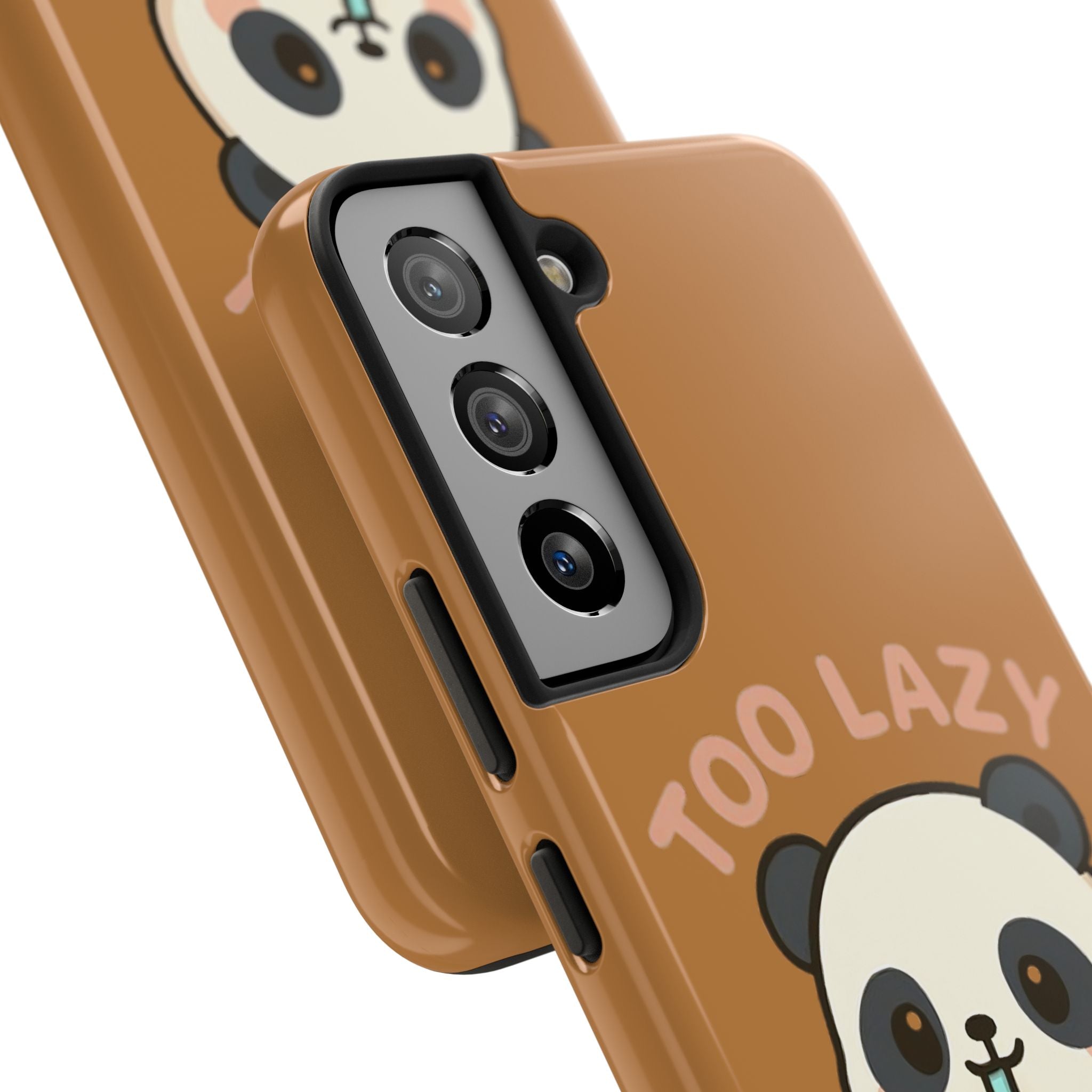 Cute Panda Phone Case: Too Lazy To Move, Funky Phone Accessory, Gift for Animal Lovers, Cartoon Phone Cover, Unique Cell Case Samsung Galaxy S22 Phone Case