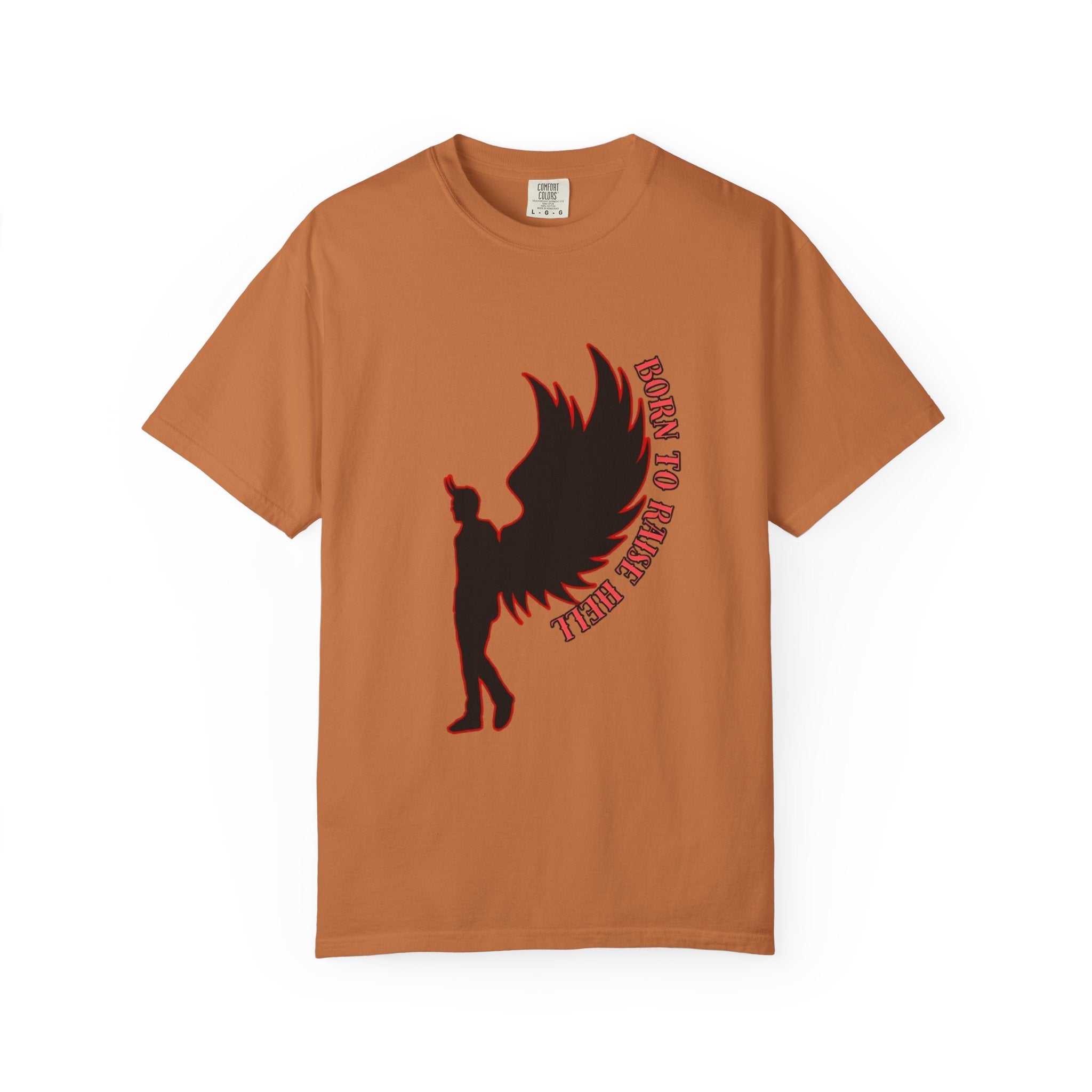 Devil Wings Unisex T-shirt - Born to Raise Hell Design Yam T-Shirt