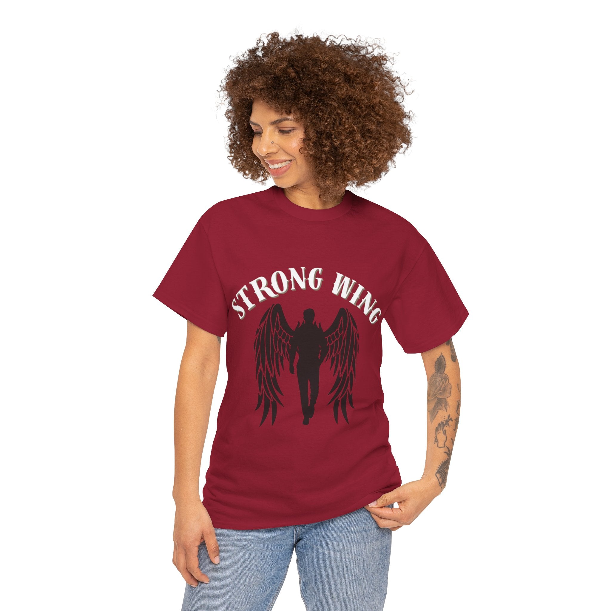 Wing Graphic | Unisex Streetwear T-Shirt – Cool Graphic Tee Cardinal Red T-Shirt
