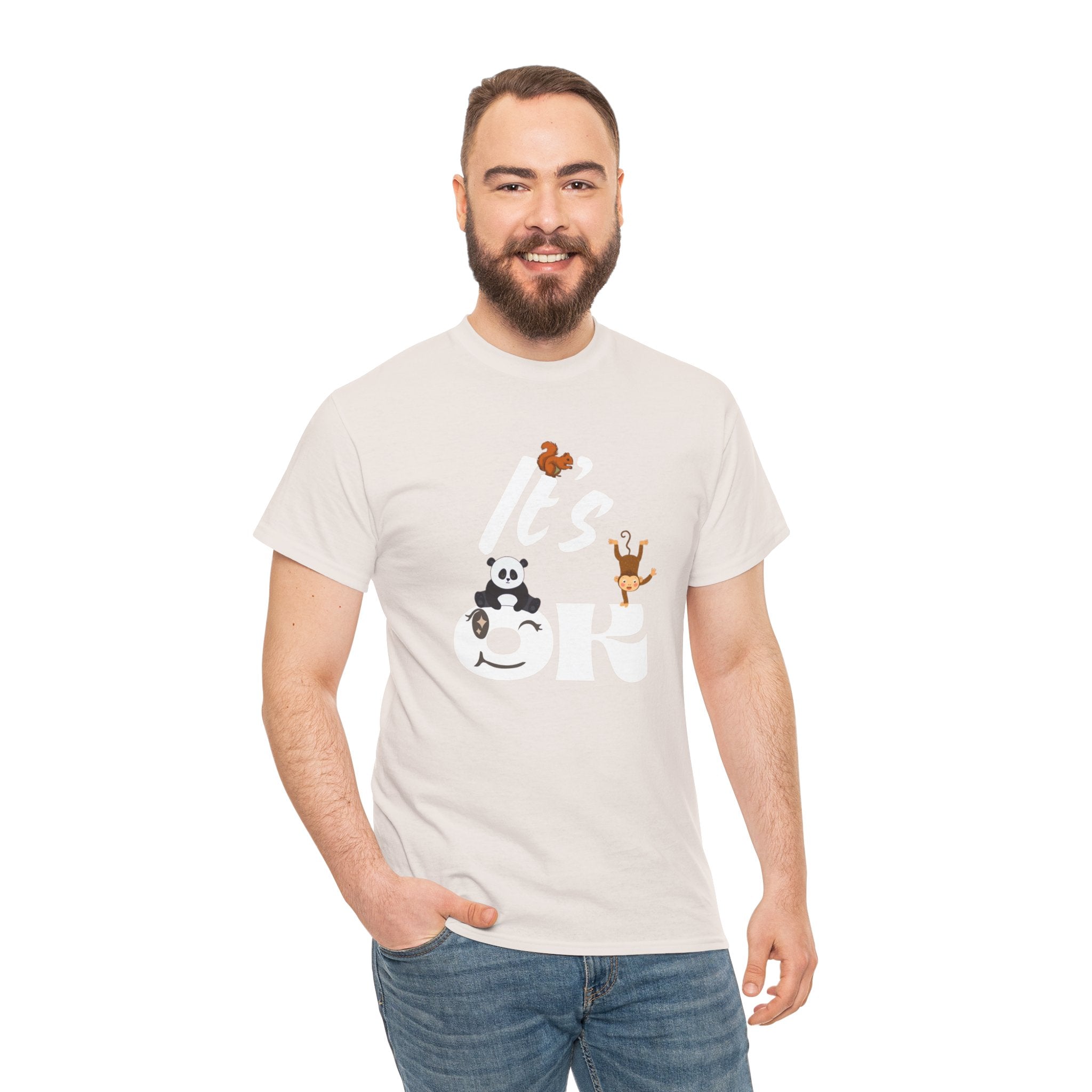 Fun Panda & Friends Tee, Casual Wear, Gift for Animal Lovers, Everyday Comfort, Cute Graphic Shirt, Relaxed Style Azalea T-Shirt