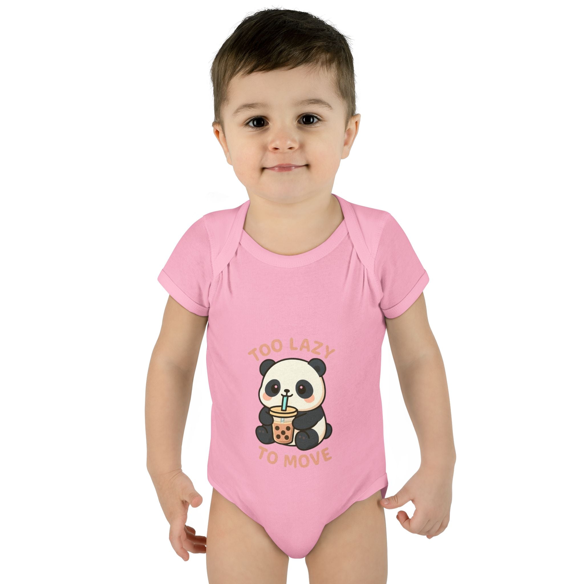 Cute Panda Baby Bodysuit, Infant Clothes, Newborn Outfit, Baby Shower Gift, Cute Baby Apparel, Gift for New Parents Pink Kids clothes