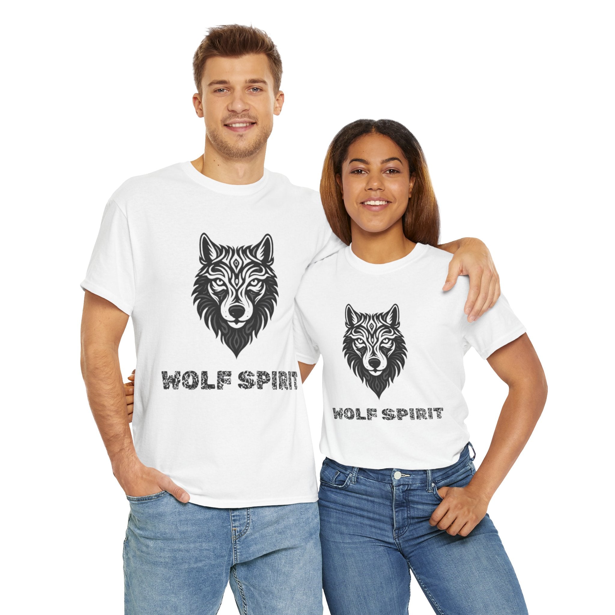 Wolf Graphic Tee – Wolf Spirit T-Shirt for Nature & Animal Lovers White T-Shirt