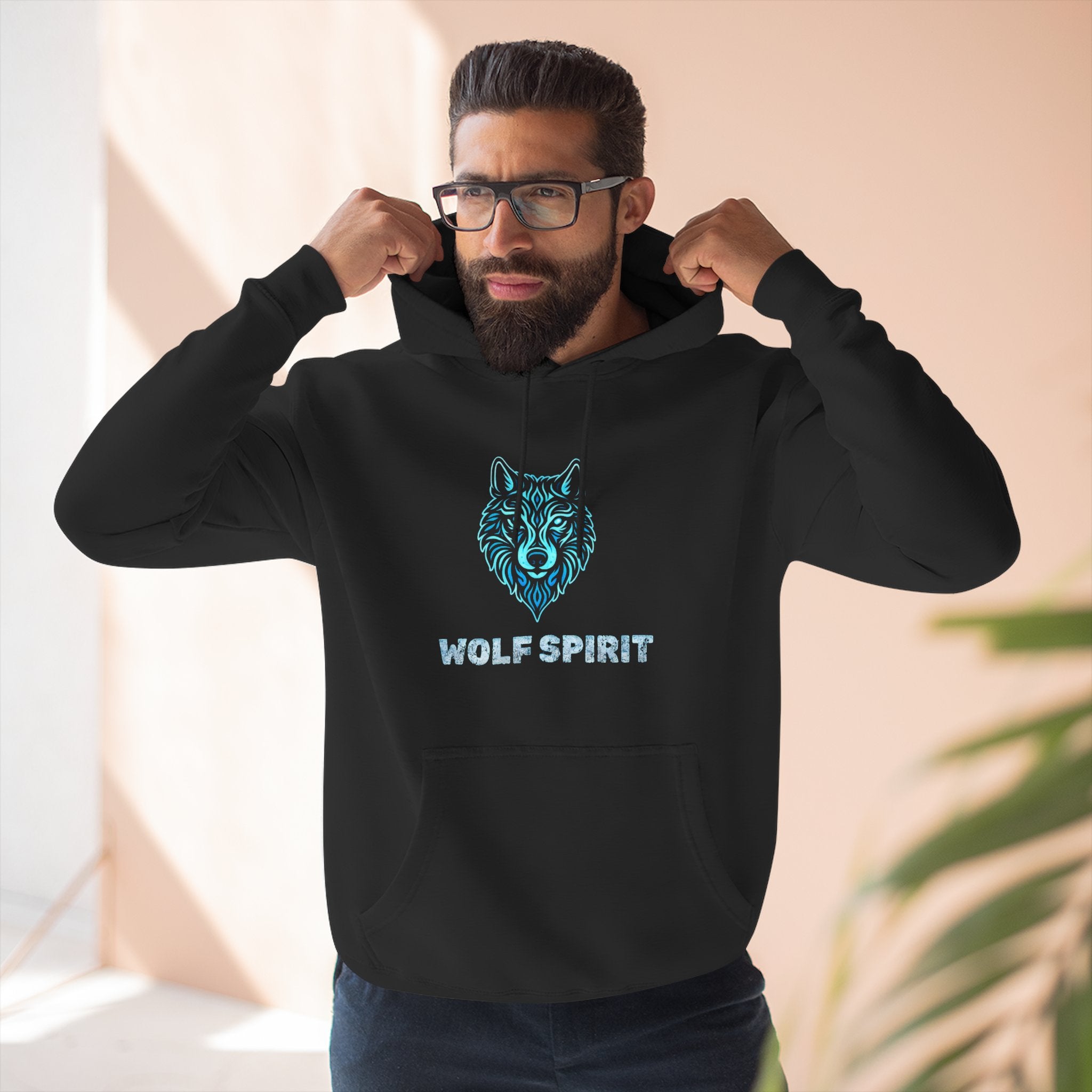 Wolf Spirit Hoodie | Essentials Hoodie | Cool Hoodies for Men & Women Streetwear Black Hoodie