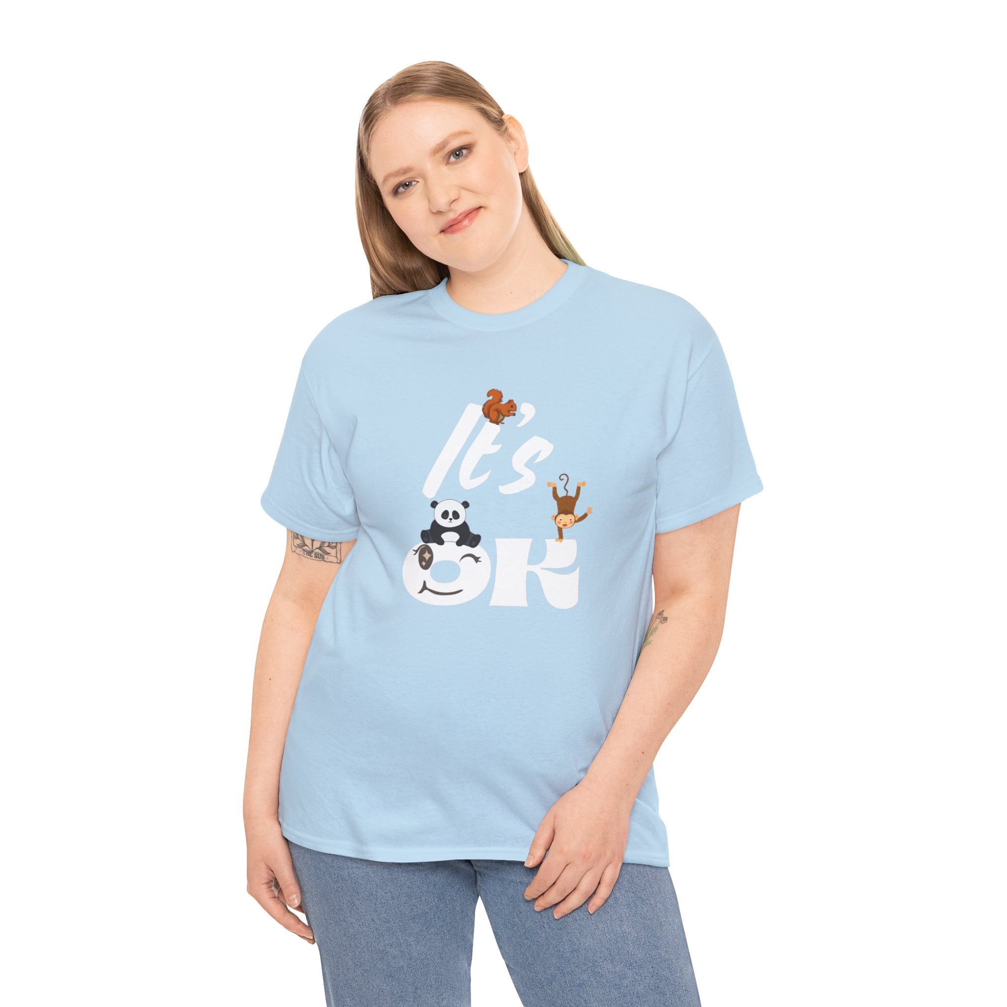 Fun Panda & Friends Tee, Casual Wear, Gift for Animal Lovers, Everyday Comfort, Cute Graphic Shirt, Relaxed Style Azalea T-Shirt