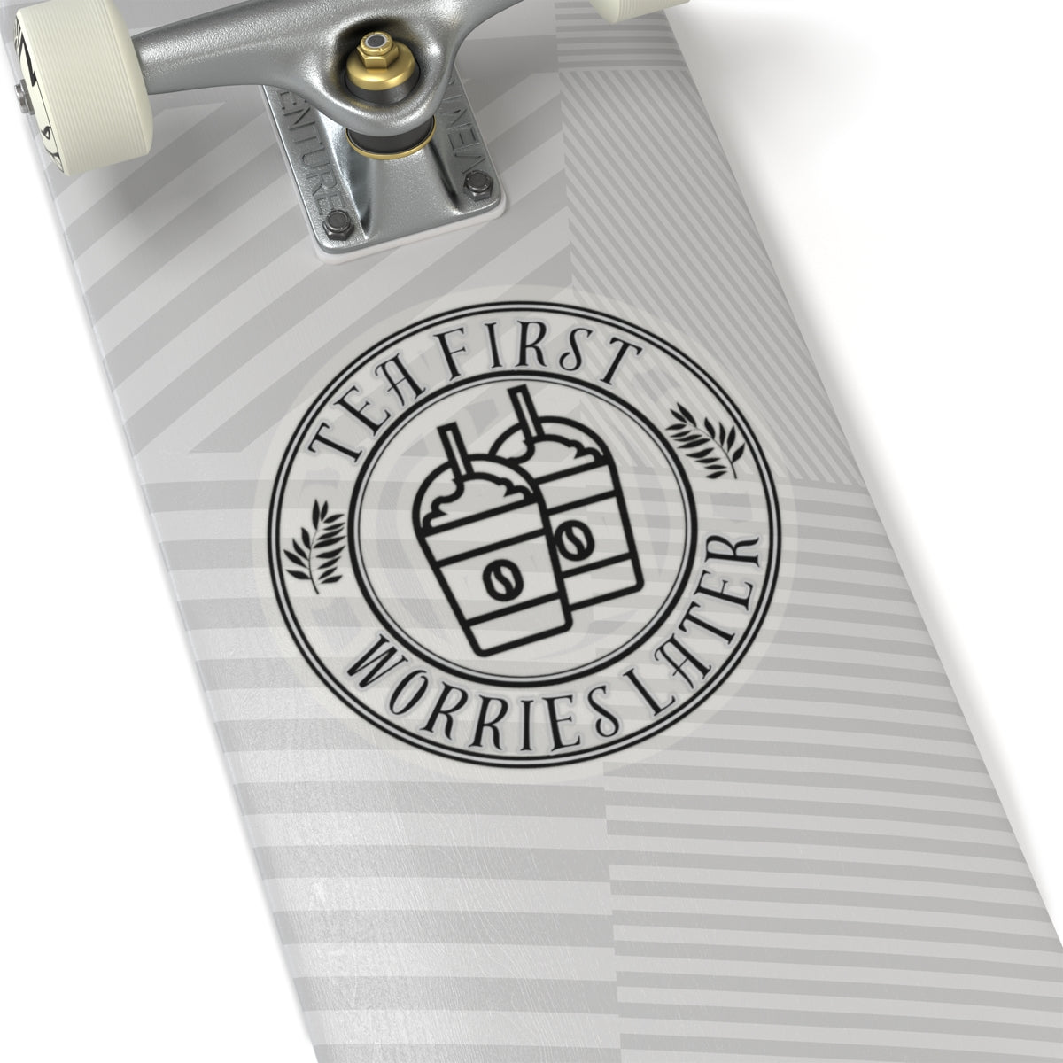 Worries Later Stickers - Funny Vinyl Sticker for Laptops & Journals 6" × 6" Transparent Paper products