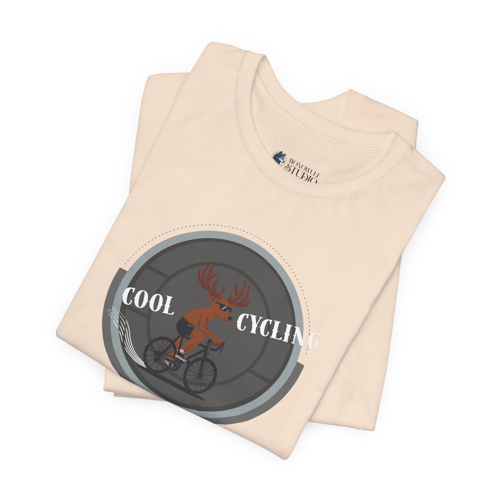 Cool Cycling Unisex Tee - Perfect for Cyclists, Gift for Fitness Enthusiasts, Casual Outfit, Outdoor Activities, Bike Lovers T-Shirt Athletic Heather T-Shirt