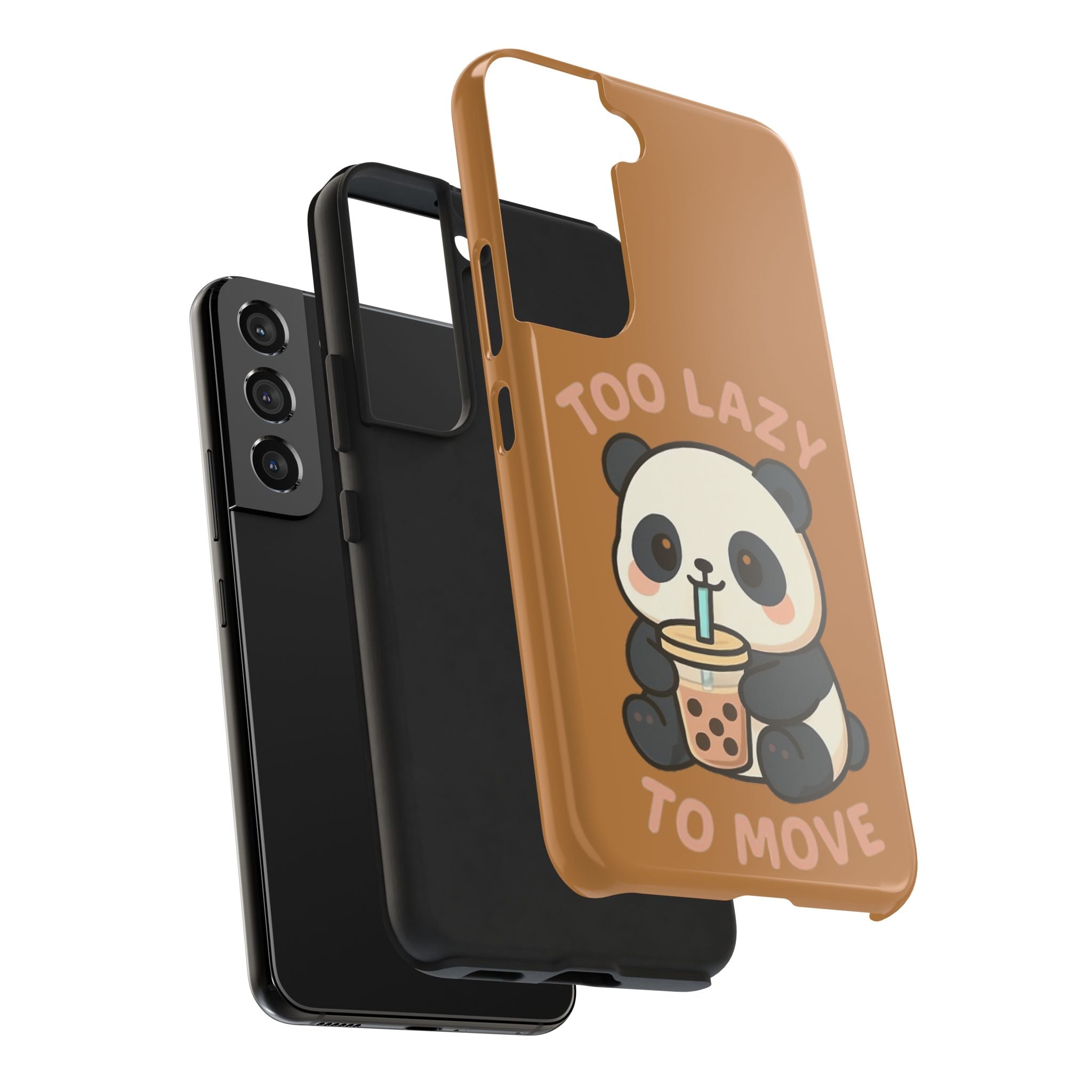 Cute Panda Phone Case: Too Lazy To Move, Funky Phone Accessory, Gift for Animal Lovers, Cartoon Phone Cover, Unique Cell Case Samsung Galaxy S22 Phone Case