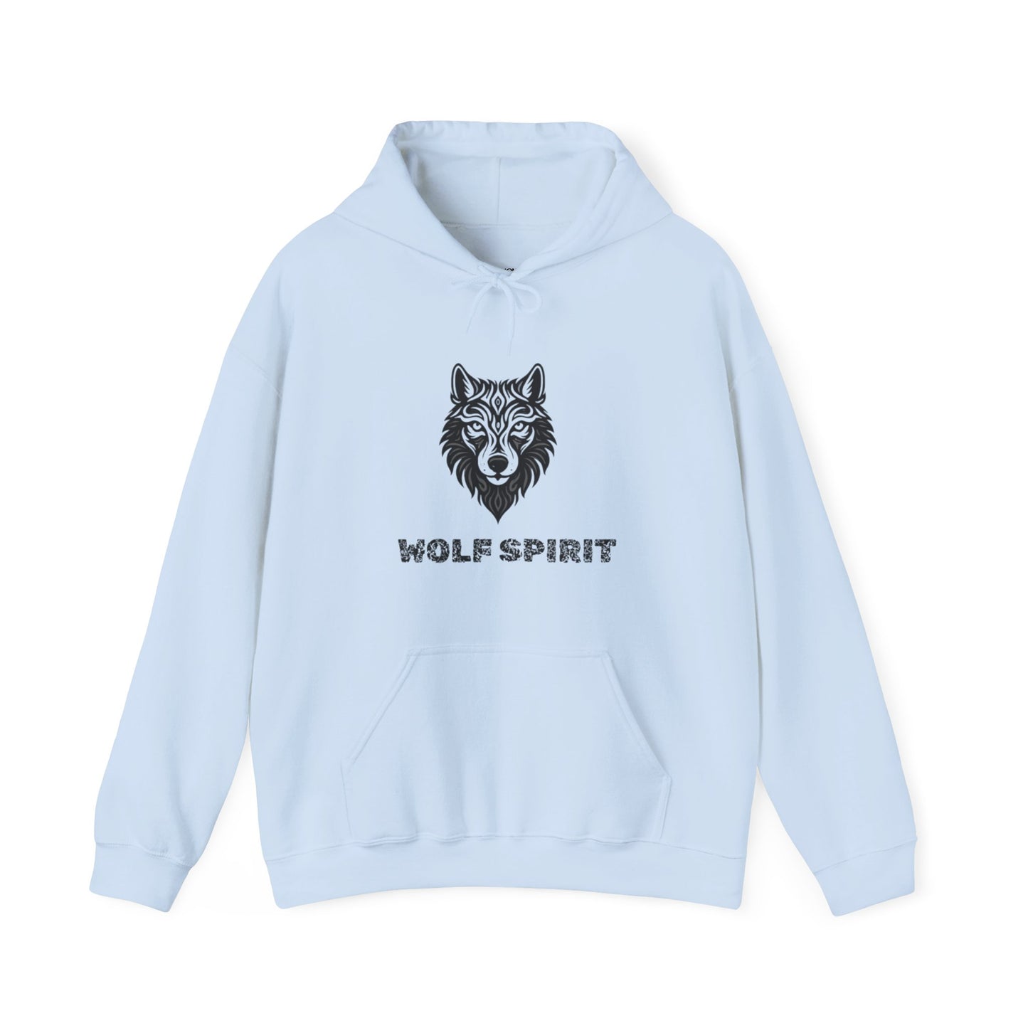 Light Blue Wolf Spirit Hoodie
