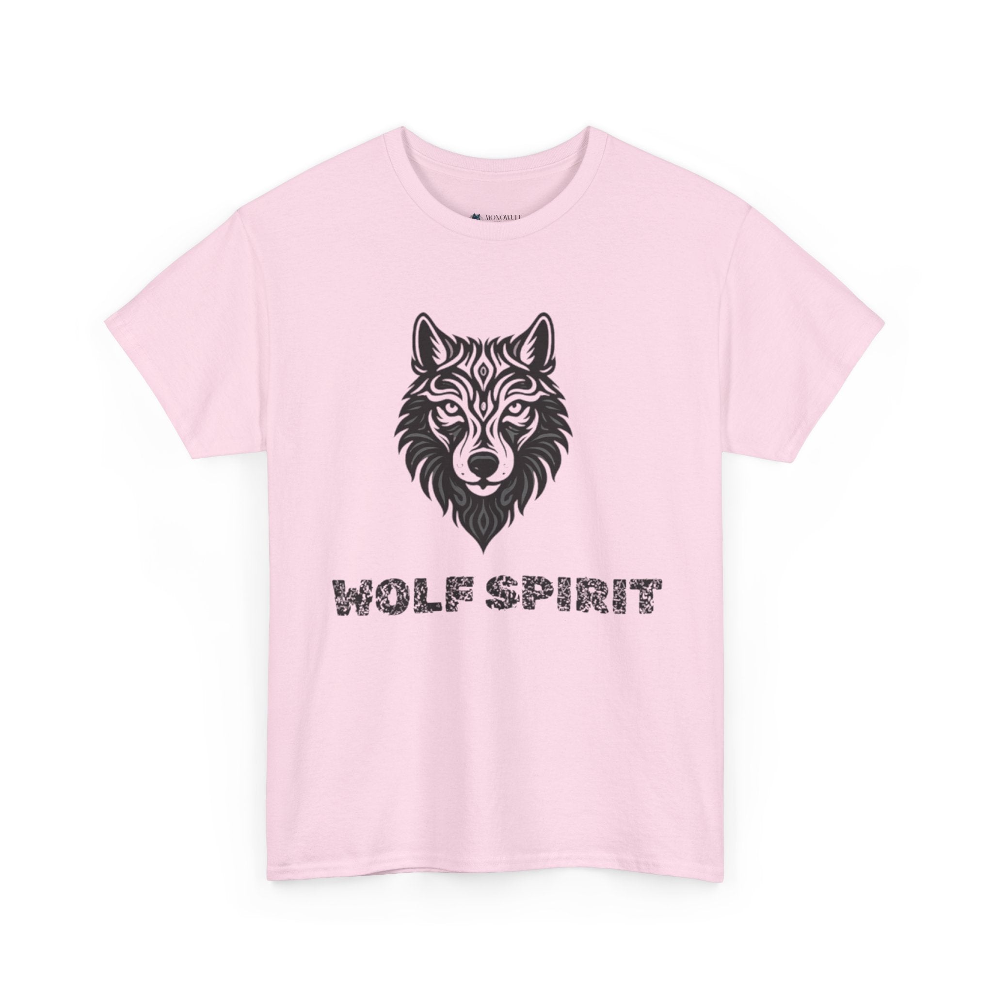 Wolf Graphic Tee – Wolf Spirit T-Shirt for Nature & Animal Lovers Pink T-Shirt