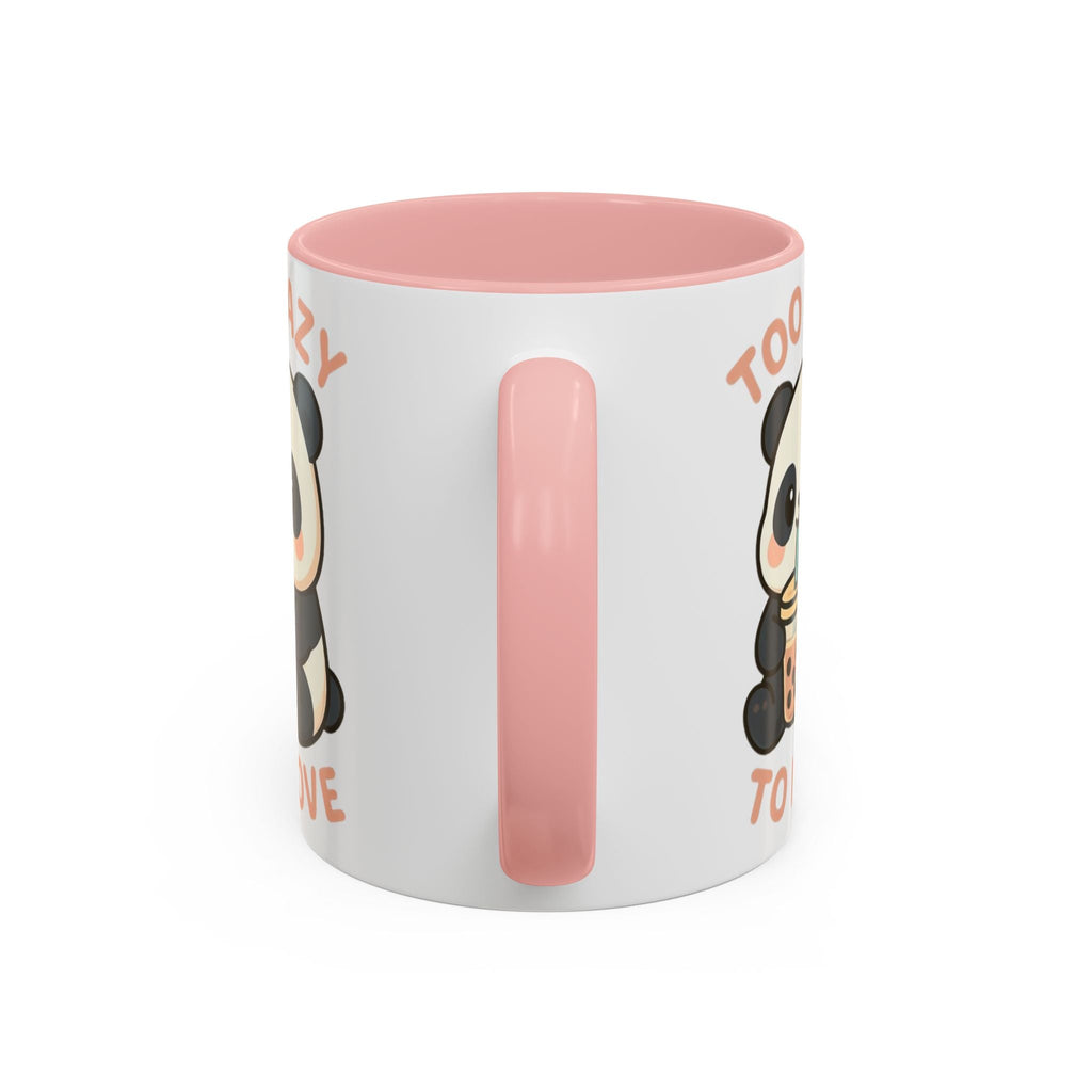 Cute Panda Accent Coffee Mug - Too Lazy to Move, Gift for Panda Lovers, Funny Tea Cup, Kawaii Kitchen Decor, Cozy Morning Mug 15oz Orange Mug