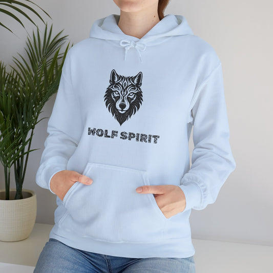 Light Blue Wolf Spirit Hoodie