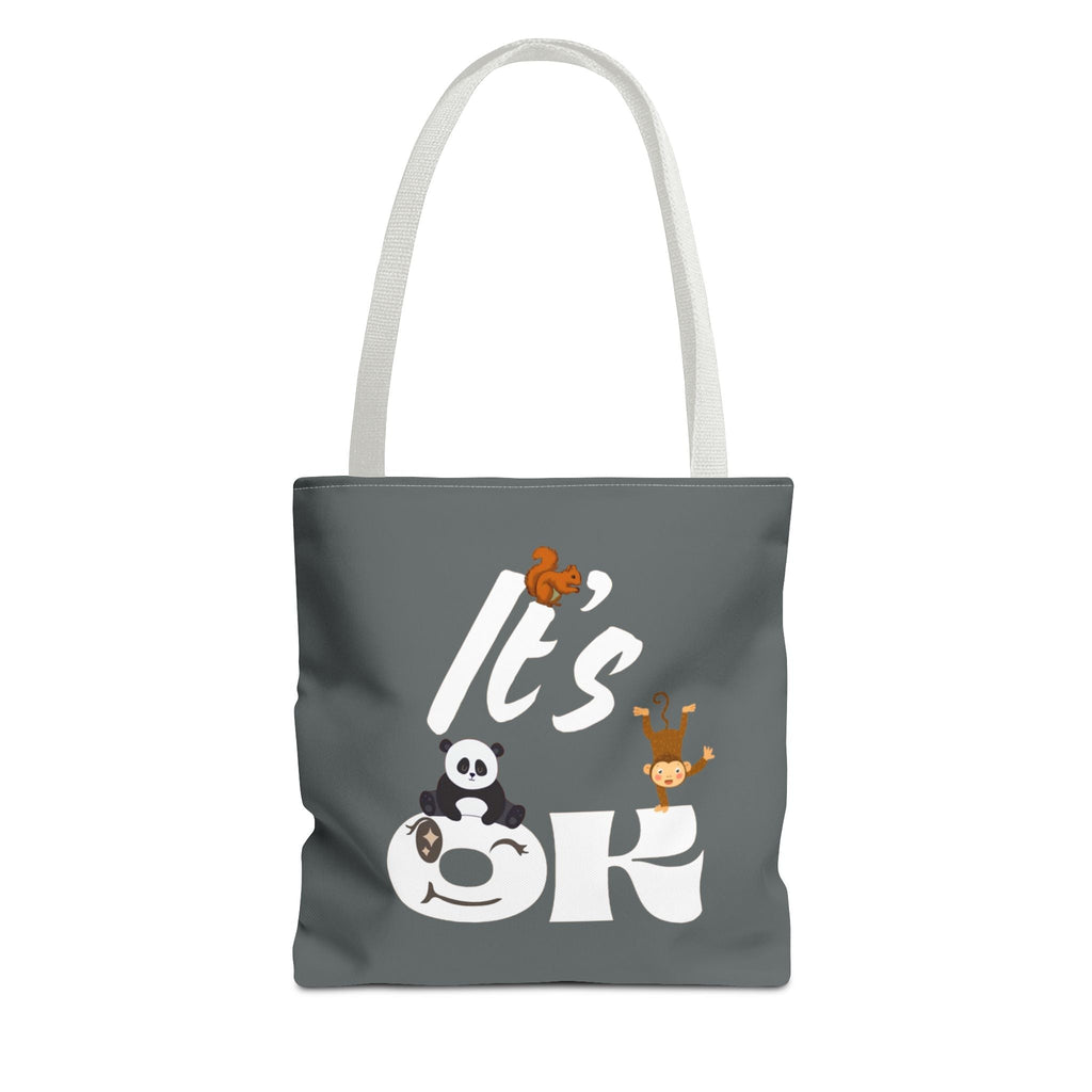 Playful Panda Tote Bag - Perfect for Everyday Use, Eco-Friendly Shopping, Gifts, Travel Accessories, Cute Animal Lovers 13" × 13'' Navy Bags