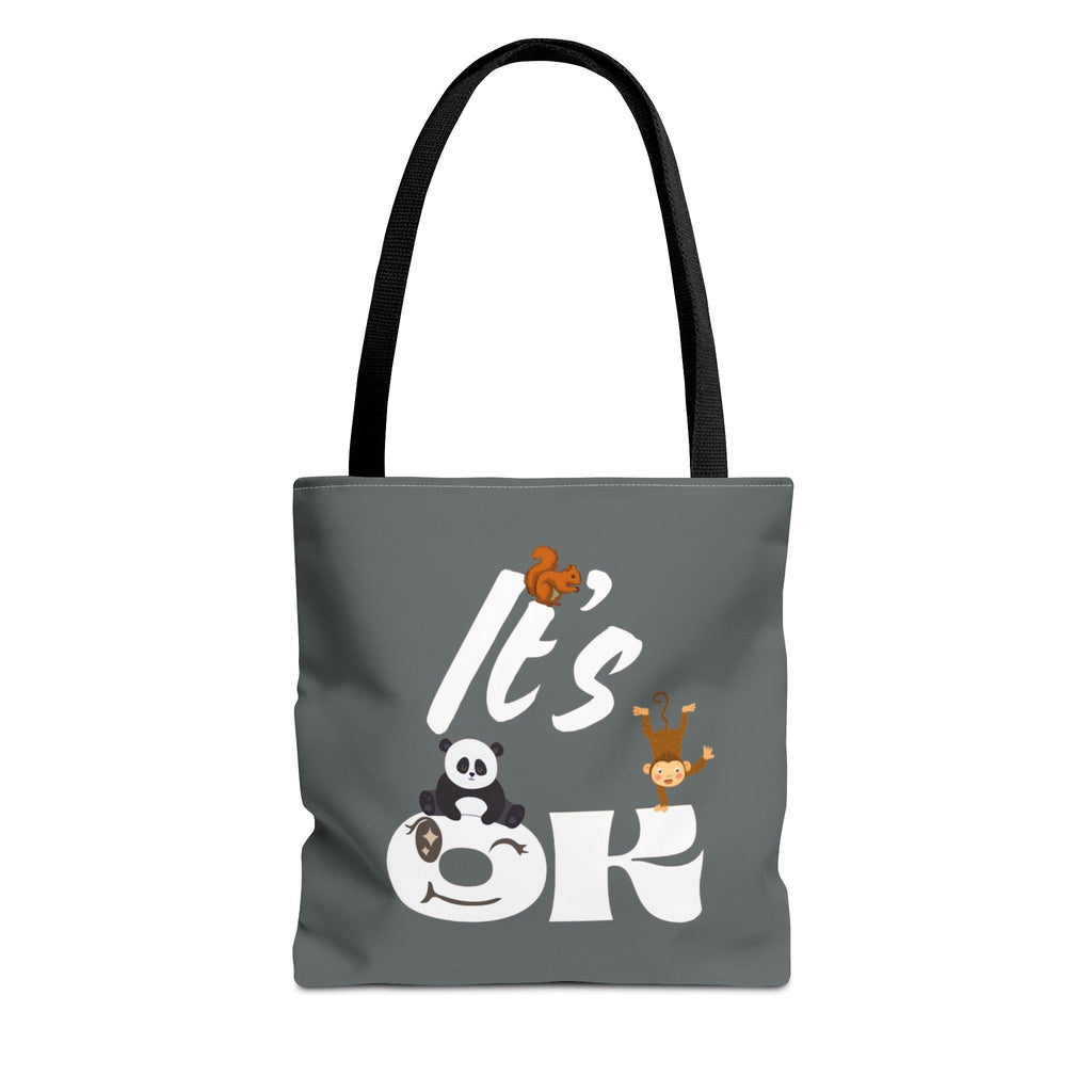 Playful Panda Tote Bag - Perfect for Everyday Use, Eco-Friendly Shopping, Gifts, Travel Accessories, Cute Animal Lovers 13" × 13'' Navy Bags