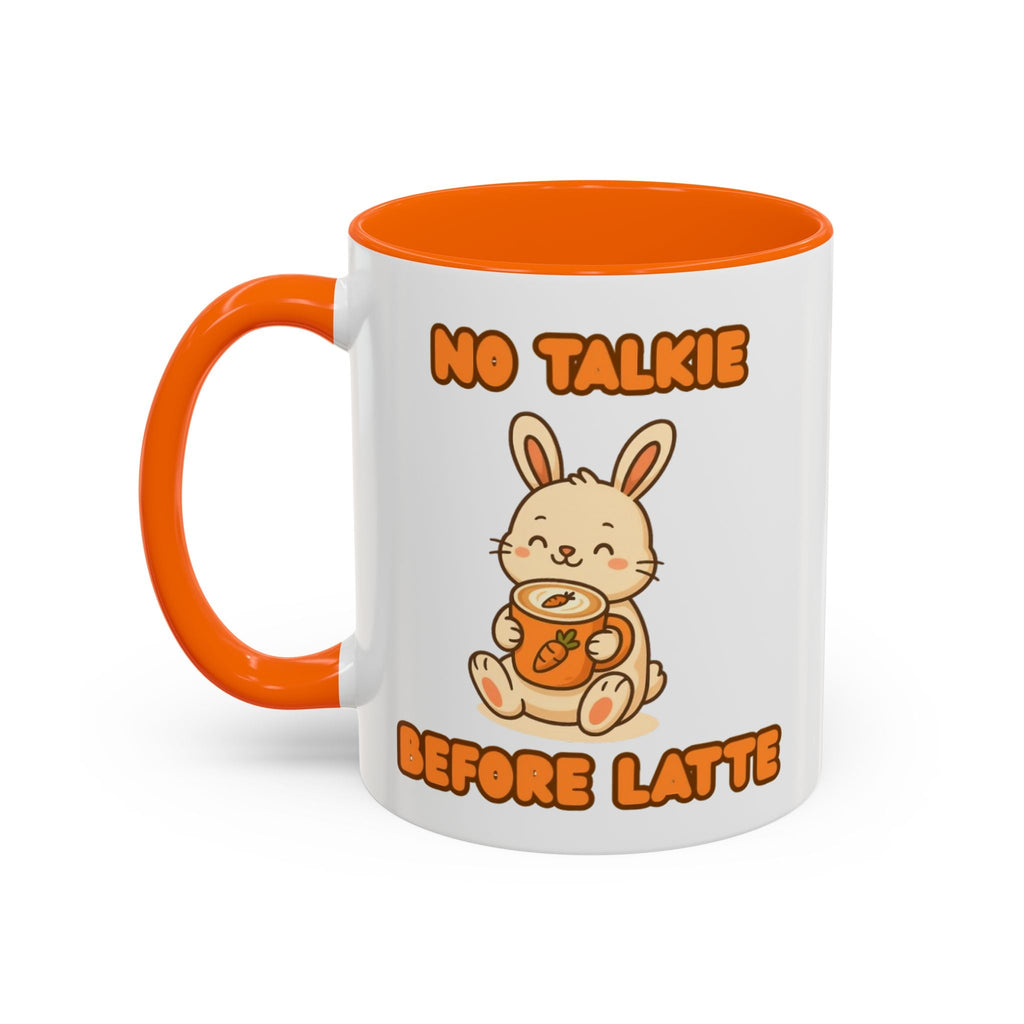 Funny Bunny Coffee Mug – Cute Ceramic Cup for Everyday Use 11oz Orange Mug
