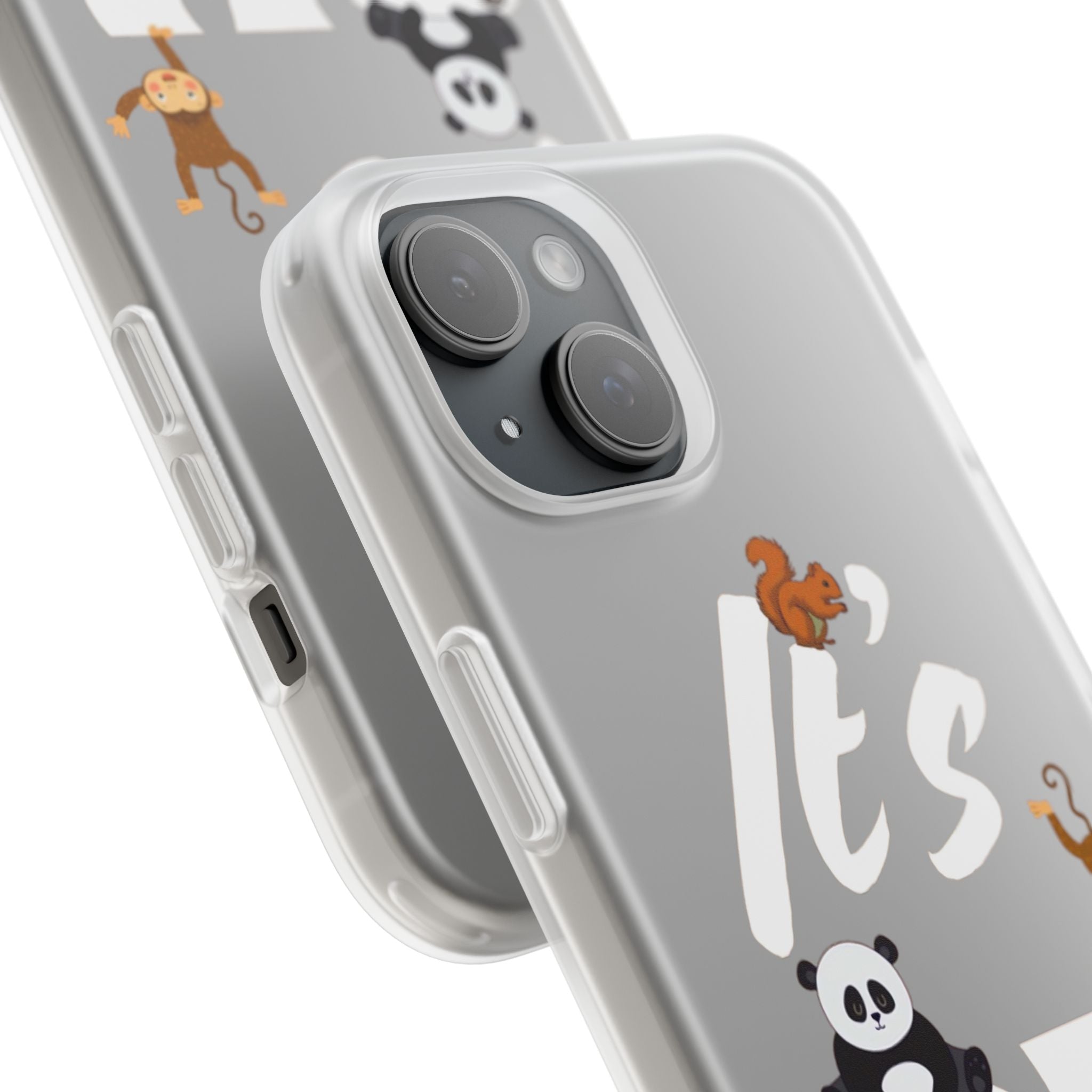 Cute Animal Phone Case | Adorable Flexi Cover for Kids & Gifts iPhone 15 Phone Case