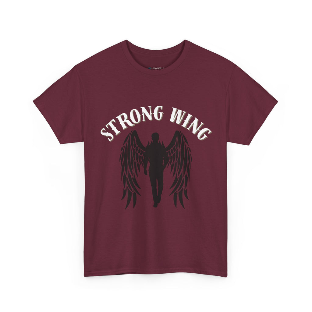Wing Graphic | Unisex Streetwear T-Shirt – Cool Graphic Tee Maroon T-Shirt