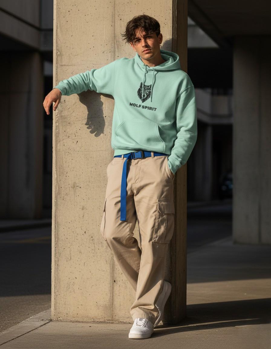 Casual Hoodie – Light Blue Hoodie for Stylish & Comfortable Wear