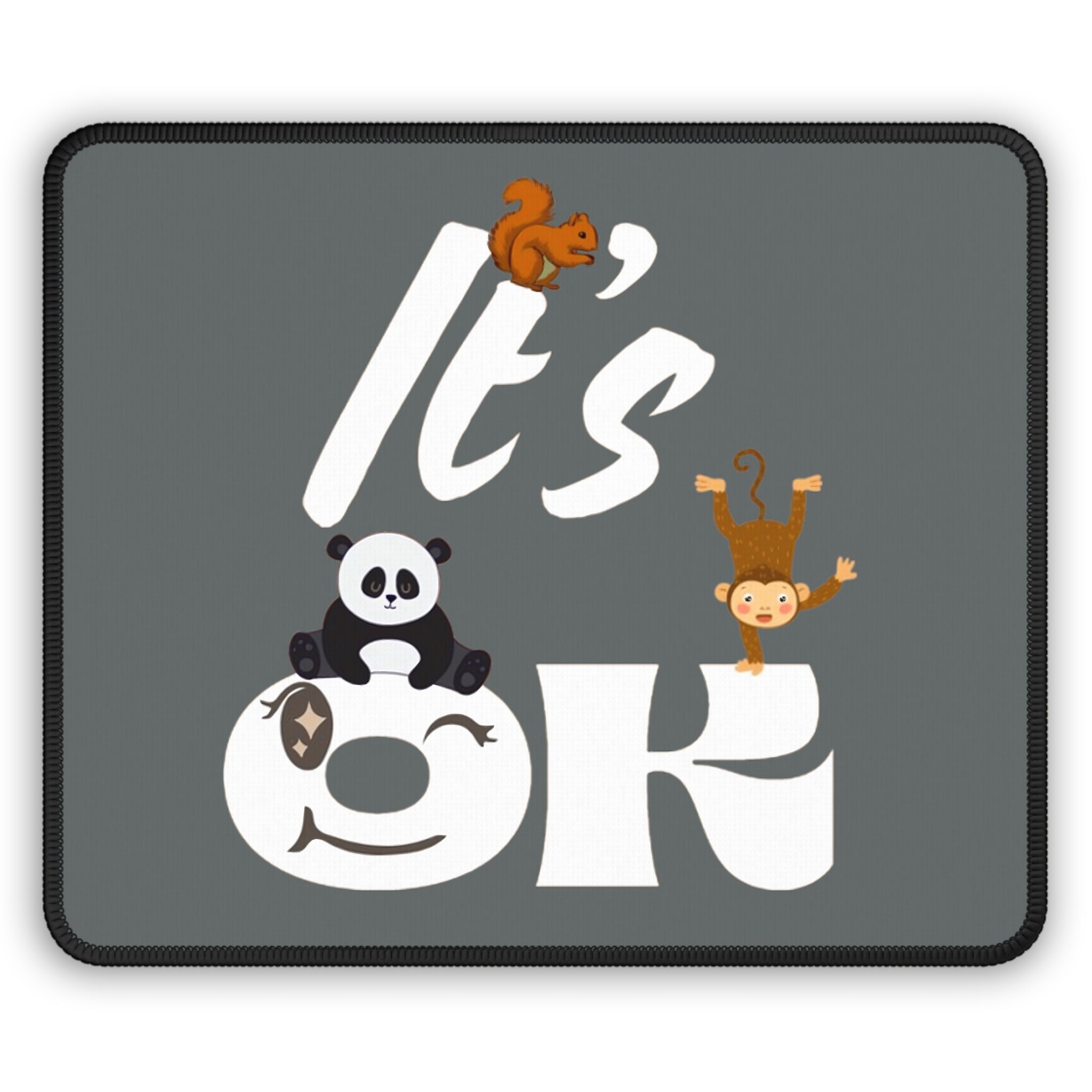 Cute Animal Gaming Mouse Pad | Fun Desk Decor & Gamer Gift Rectangle 9" × 7" Home Decor