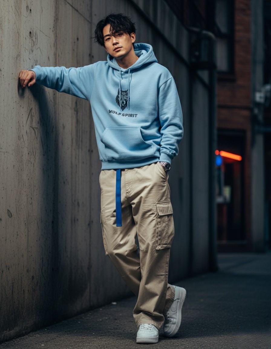 Casual Hoodie – Light Blue Hoodie for Stylish & Comfortable Wear