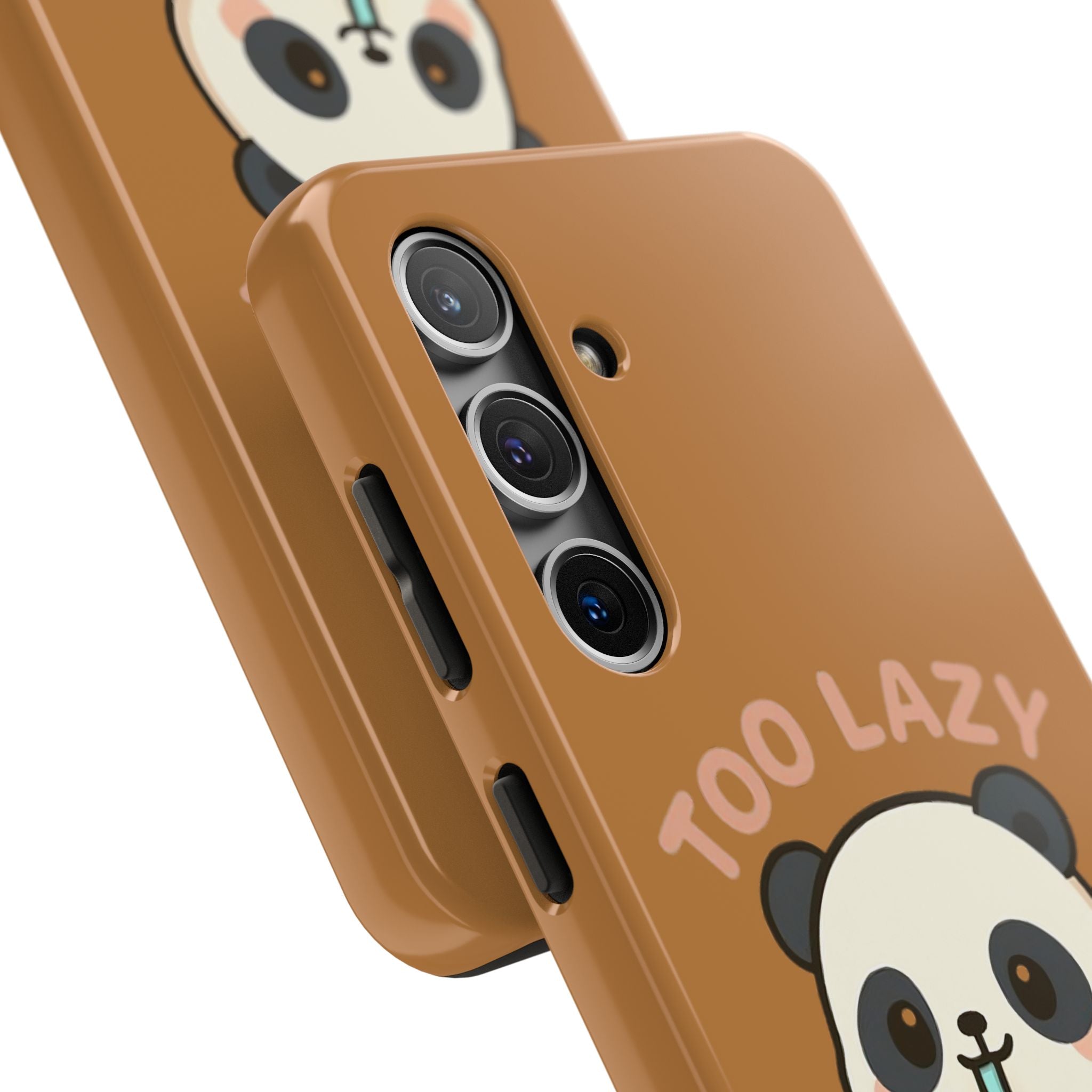 Cute Panda Phone Case: Too Lazy To Move, Funky Phone Accessory, Gift for Animal Lovers, Cartoon Phone Cover, Unique Cell Case Samsung Galaxy S22 Phone Case