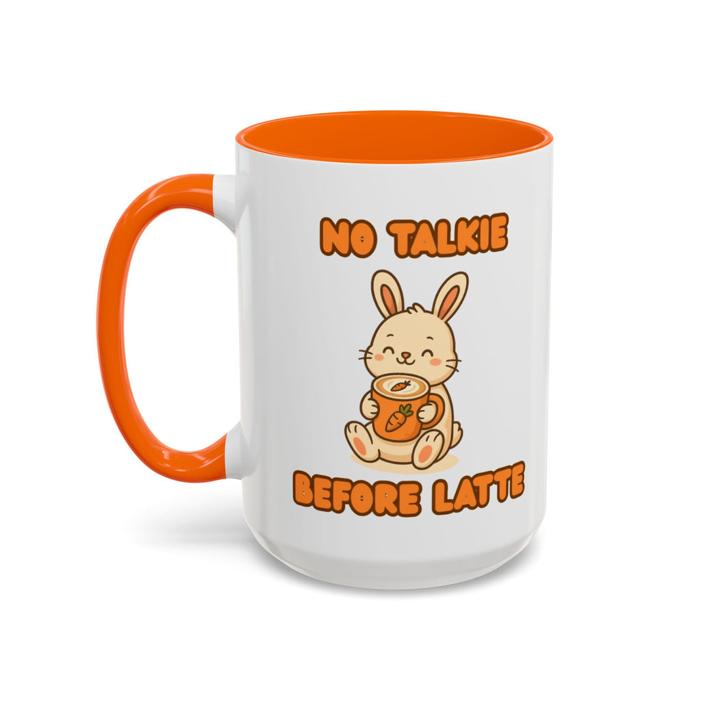 Funny Bunny Coffee Mug – Cute Ceramic Cup for Everyday Use 15oz Orange Mug
