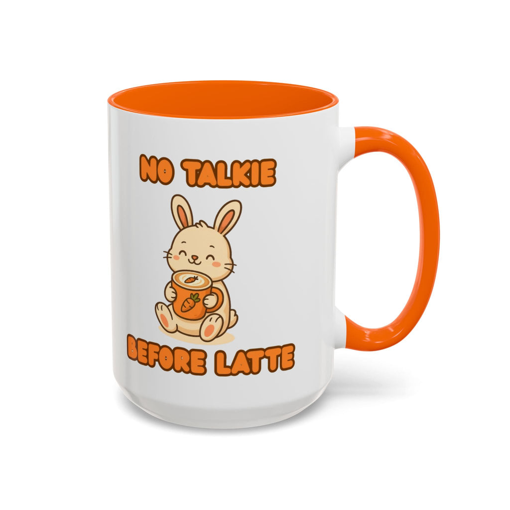 Funny Bunny Coffee Mug – Cute Ceramic Cup for Everyday Use 15oz Orange Mug