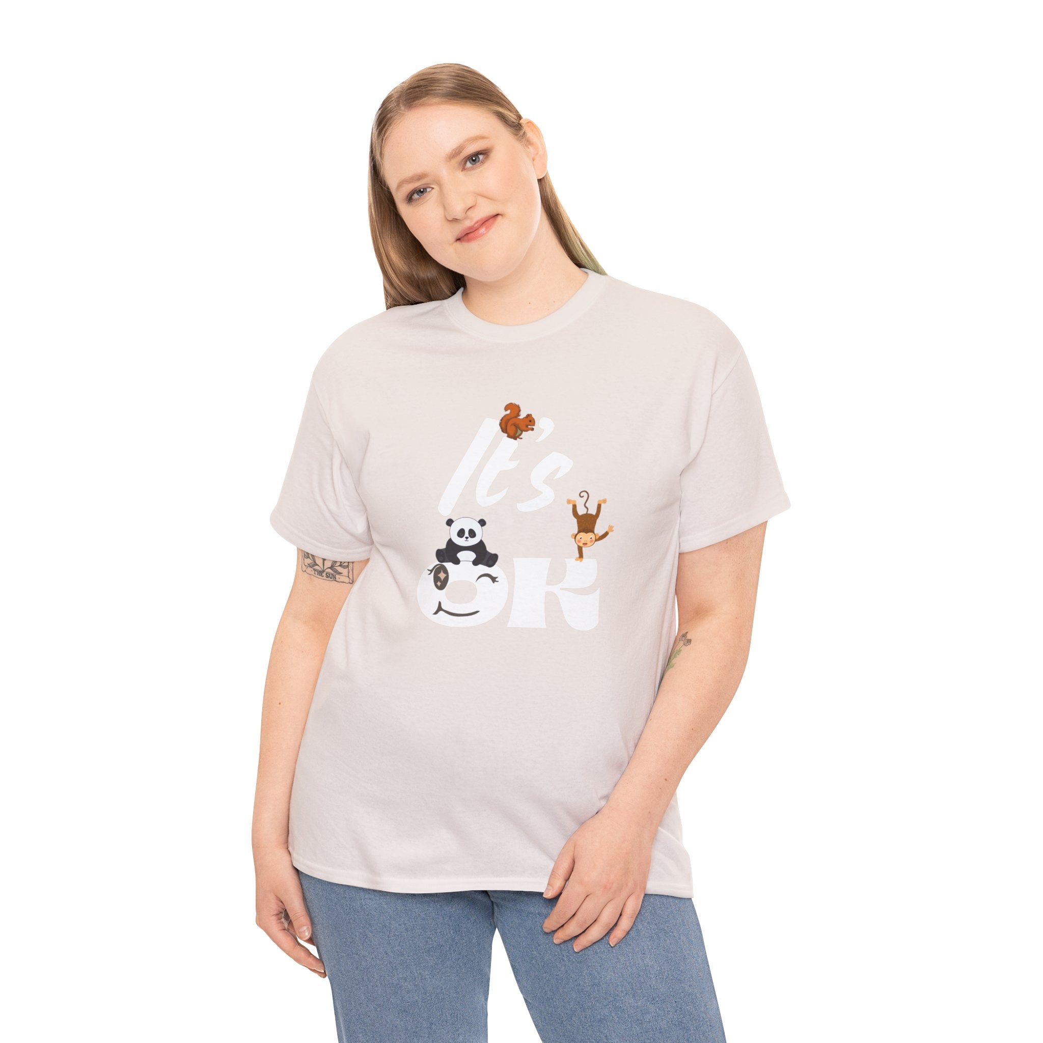 Fun Panda & Friends Tee, Casual Wear, Gift for Animal Lovers, Everyday Comfort, Cute Graphic Shirt, Relaxed Style Azalea T-Shirt