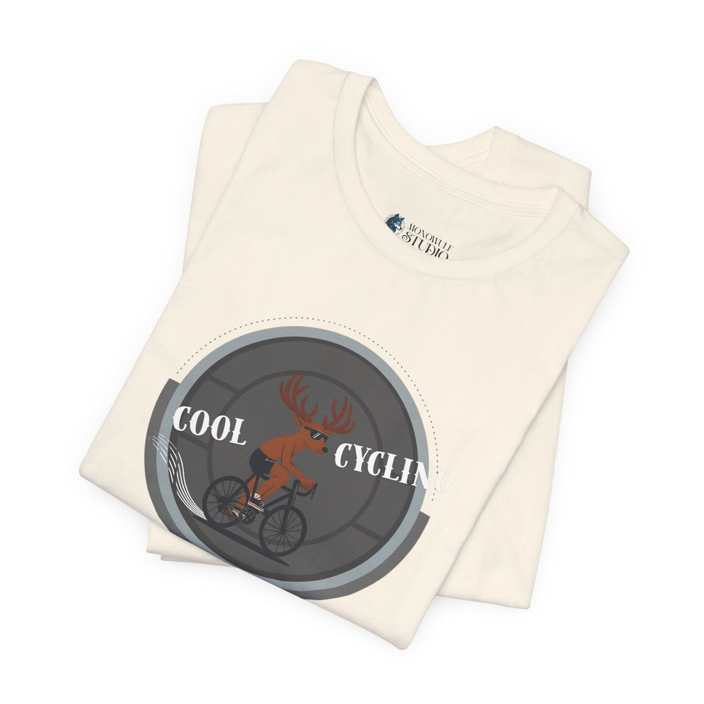Cool Cycling Unisex Tee - Perfect for Cyclists, Gift for Fitness Enthusiasts, Casual Outfit, Outdoor Activities, Bike Lovers T-Shirt Athletic Heather T-Shirt