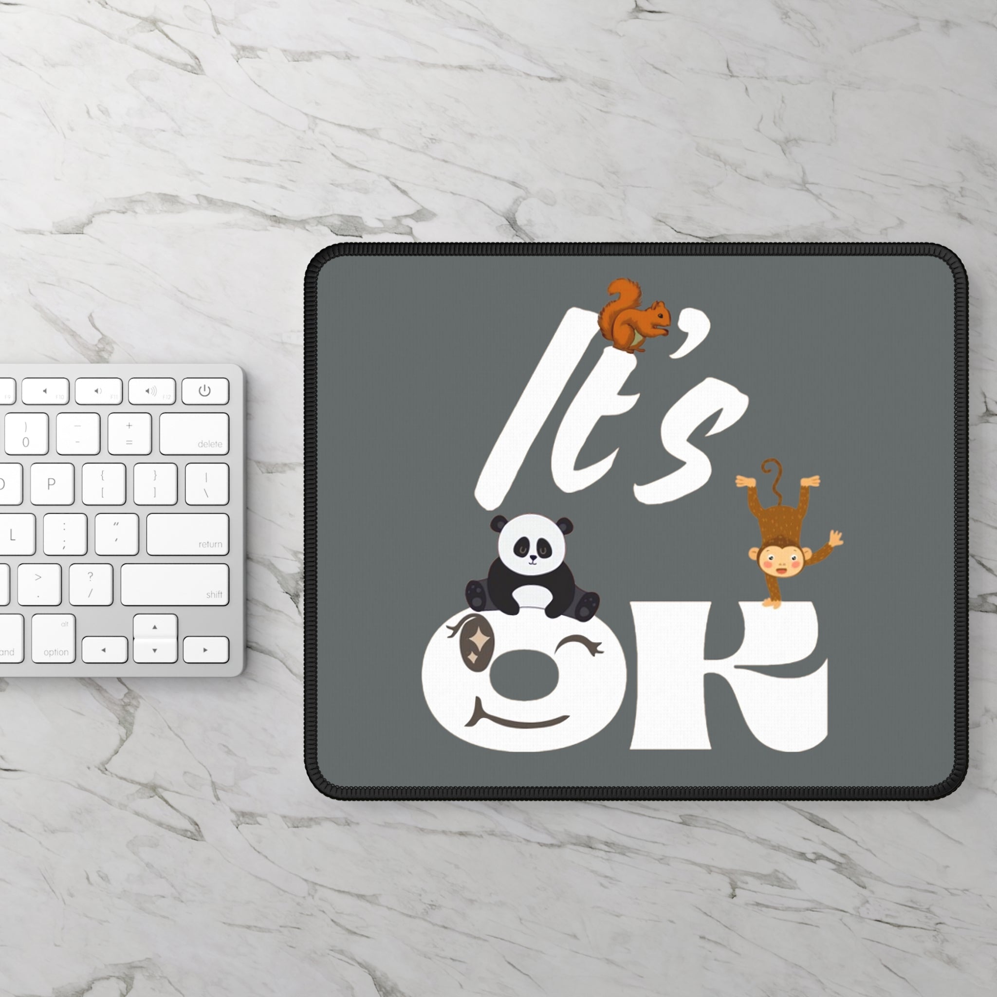 Cute Animal Gaming Mouse Pad | Fun Desk Decor & Gamer Gift Rectangle 9" × 7" Home Decor