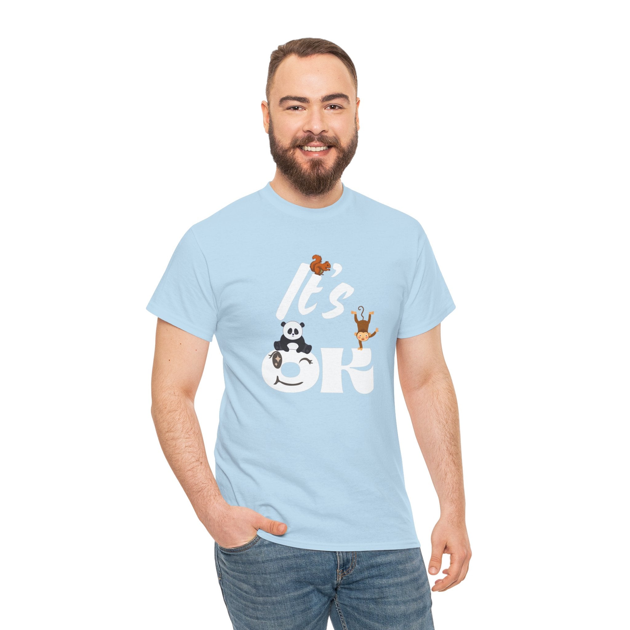 Fun Panda & Friends Tee, Casual Wear, Gift for Animal Lovers, Everyday Comfort, Cute Graphic Shirt, Relaxed Style Azalea T-Shirt