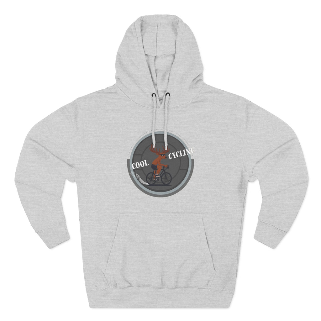 Cool Cycling Fleece Hoodie for Enthusiasts, Cozy Sweatshirt for Bikers, Unique Cycling Gift, Active Lifestyle Wear, Bike Lover [...] Navy Hoodie