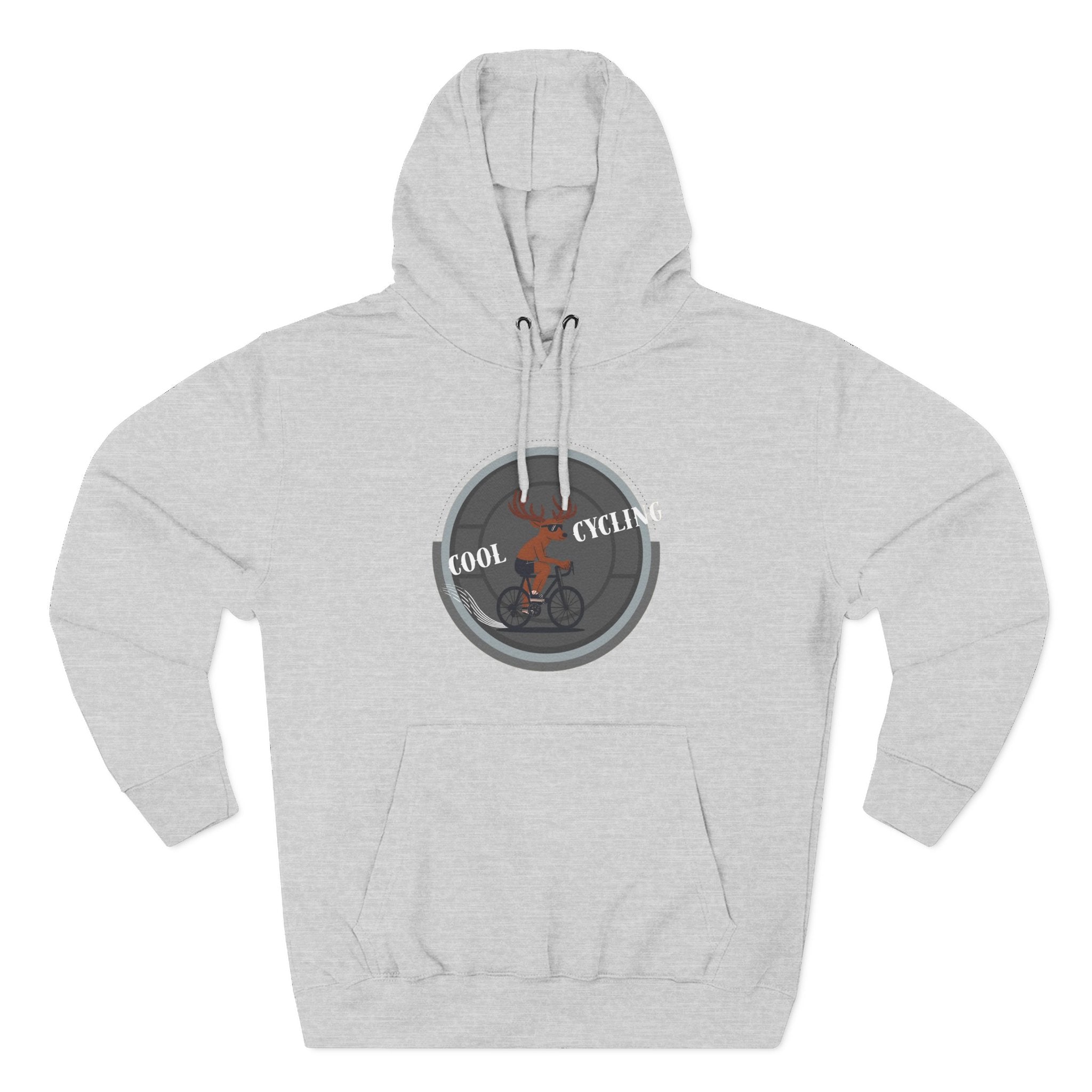 Cool Cycling Fleece Hoodie for Enthusiasts, Cozy Sweatshirt for Bikers, Unique Cycling Gift, Active Lifestyle Wear, Bike Lover [...] Navy Hoodie