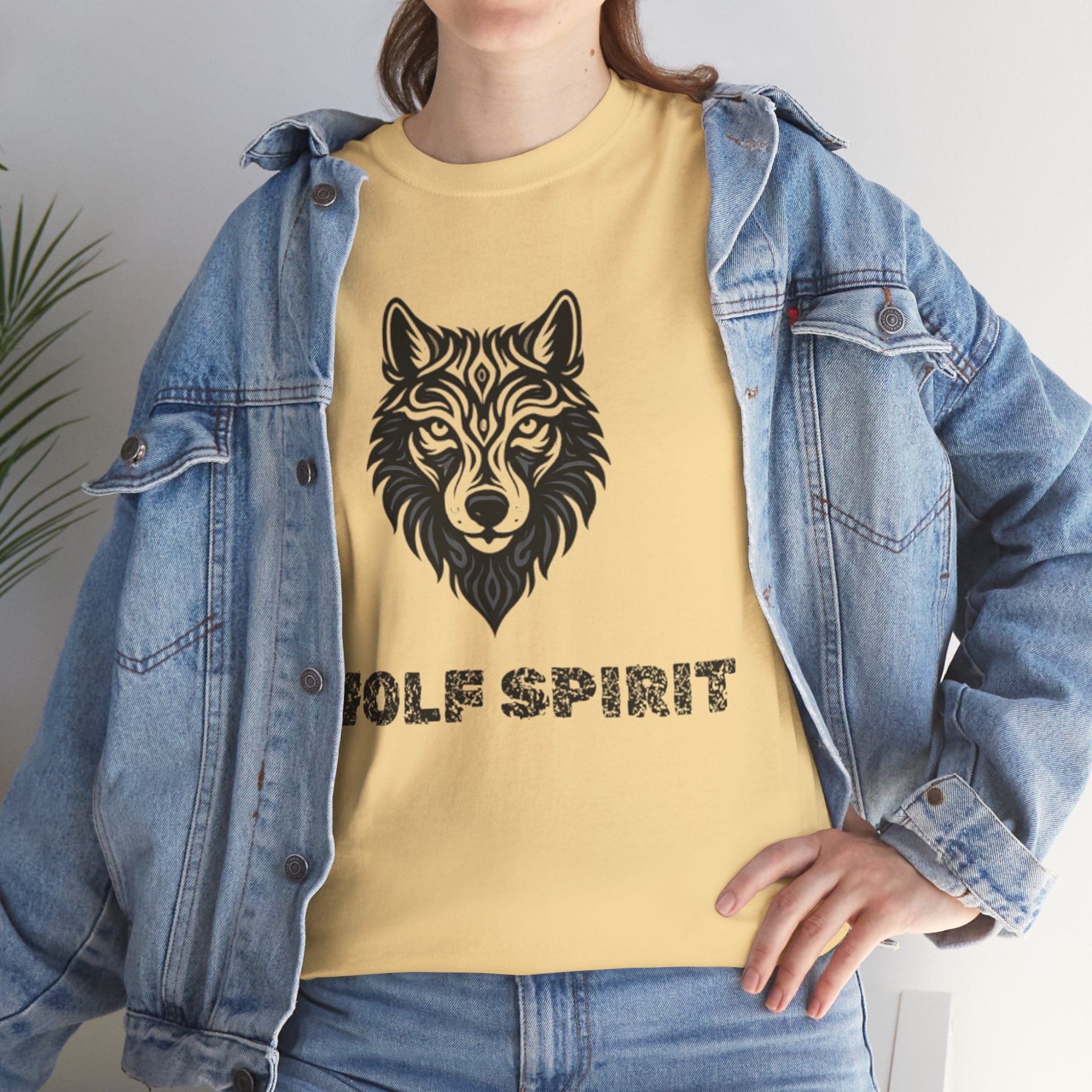 Wolf Graphic Tee – Wolf Spirit T-Shirt for Nature & Animal Lovers Butter T-Shirt