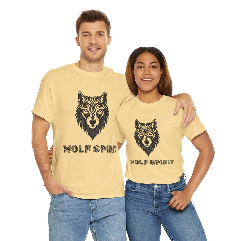 Wolf Graphic Tee – Wolf Spirit T-Shirt for Nature & Animal Lovers Butter T-Shirt