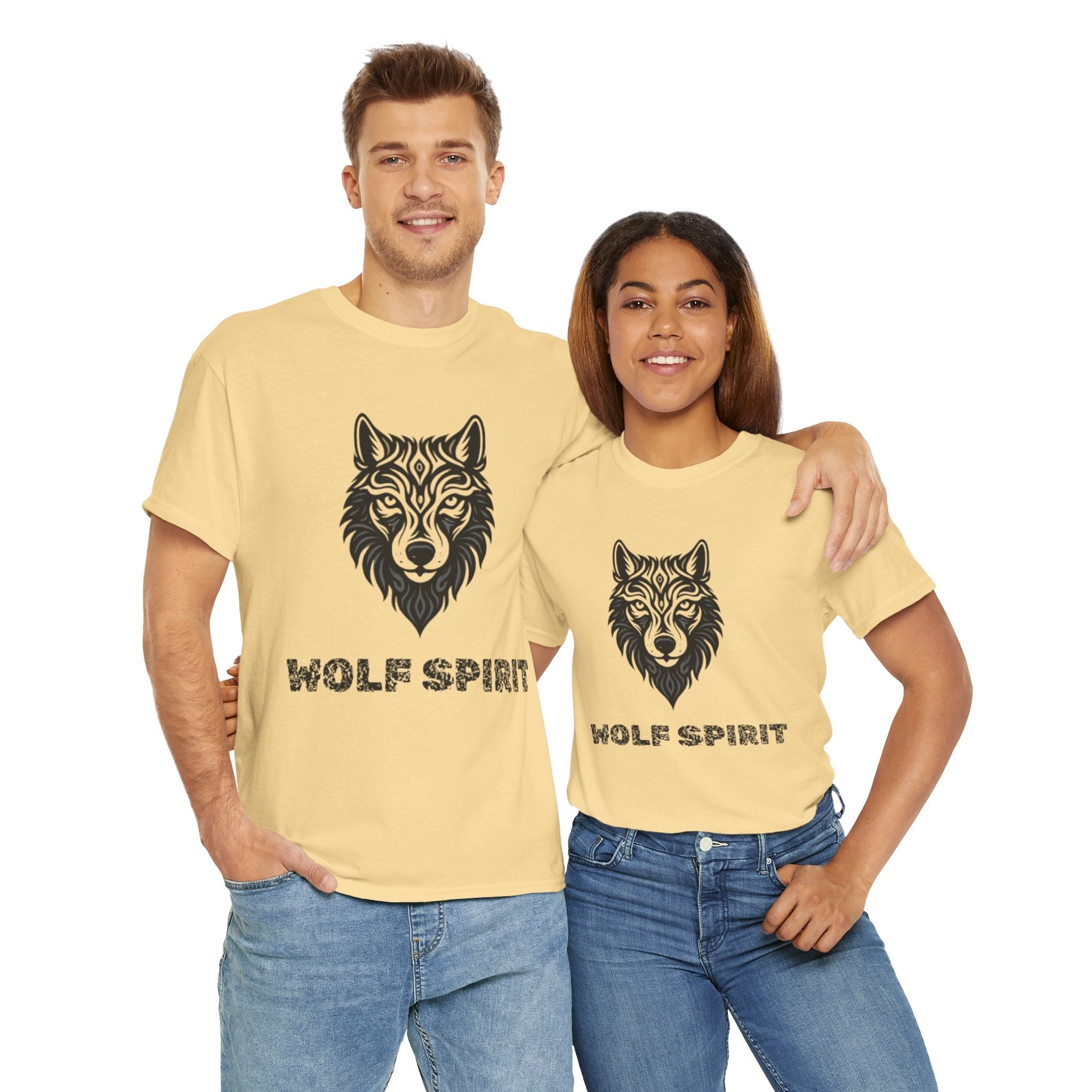 Wolf Graphic Tee – Wolf Spirit T-Shirt for Nature & Animal Lovers Butter T-Shirt