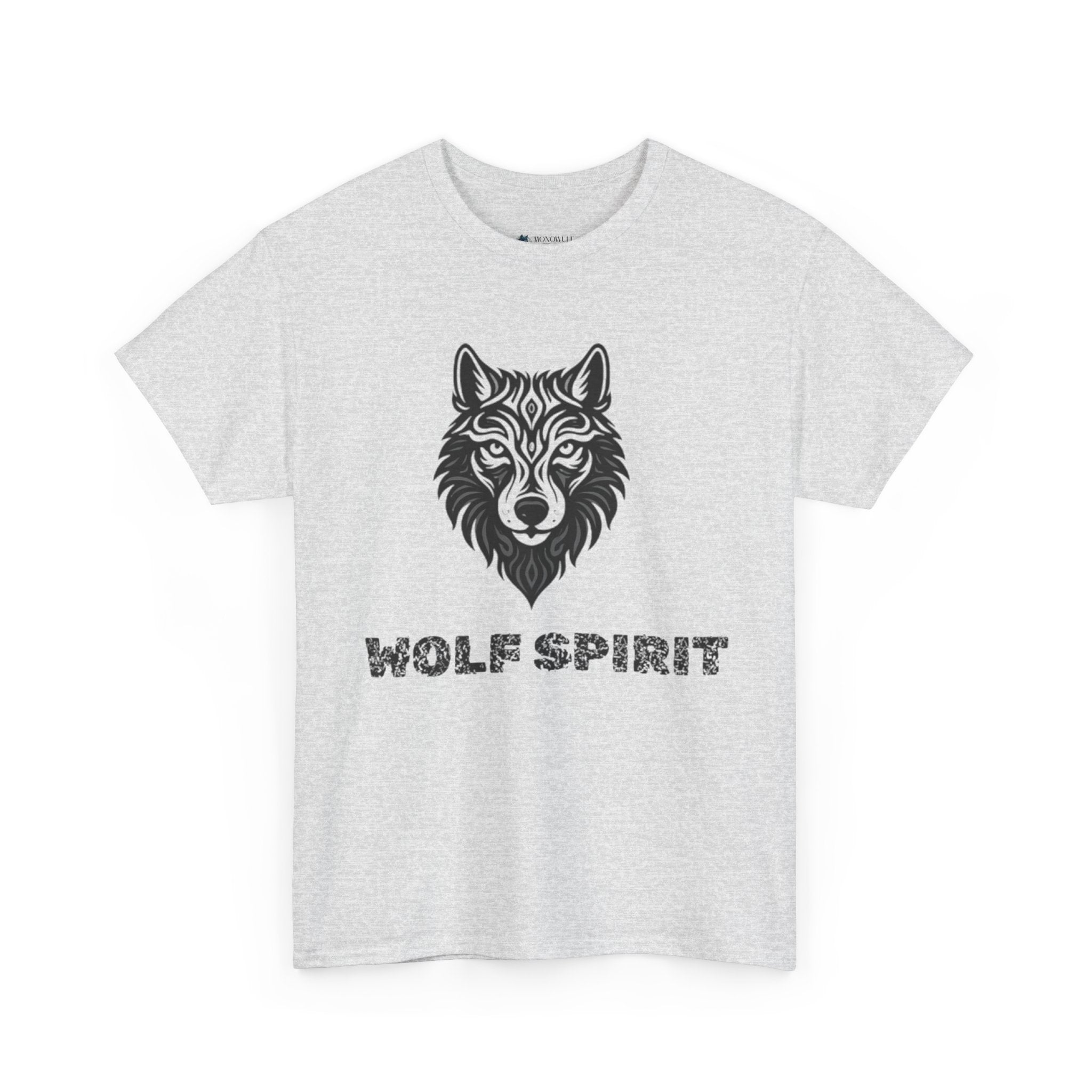 Wolf Graphic Tee – Wolf Spirit T-Shirt for Nature & Animal Lovers Silver T-Shirt