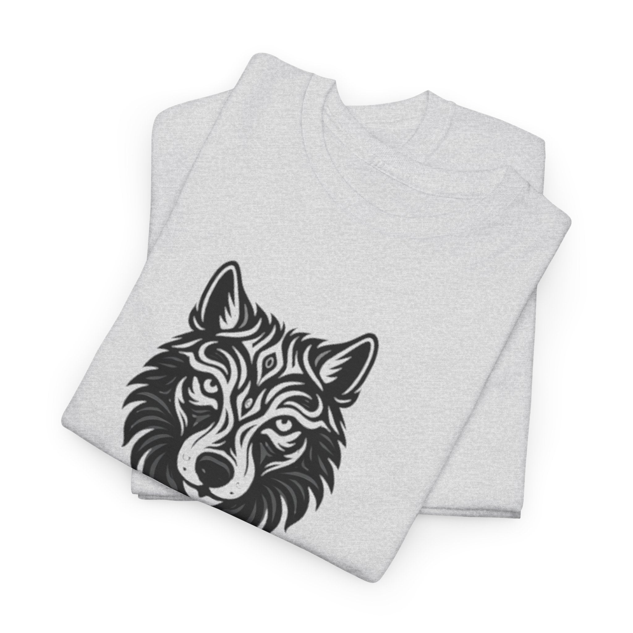 Wolf Graphic Tee – Wolf Spirit T-Shirt for Nature & Animal Lovers Silver T-Shirt