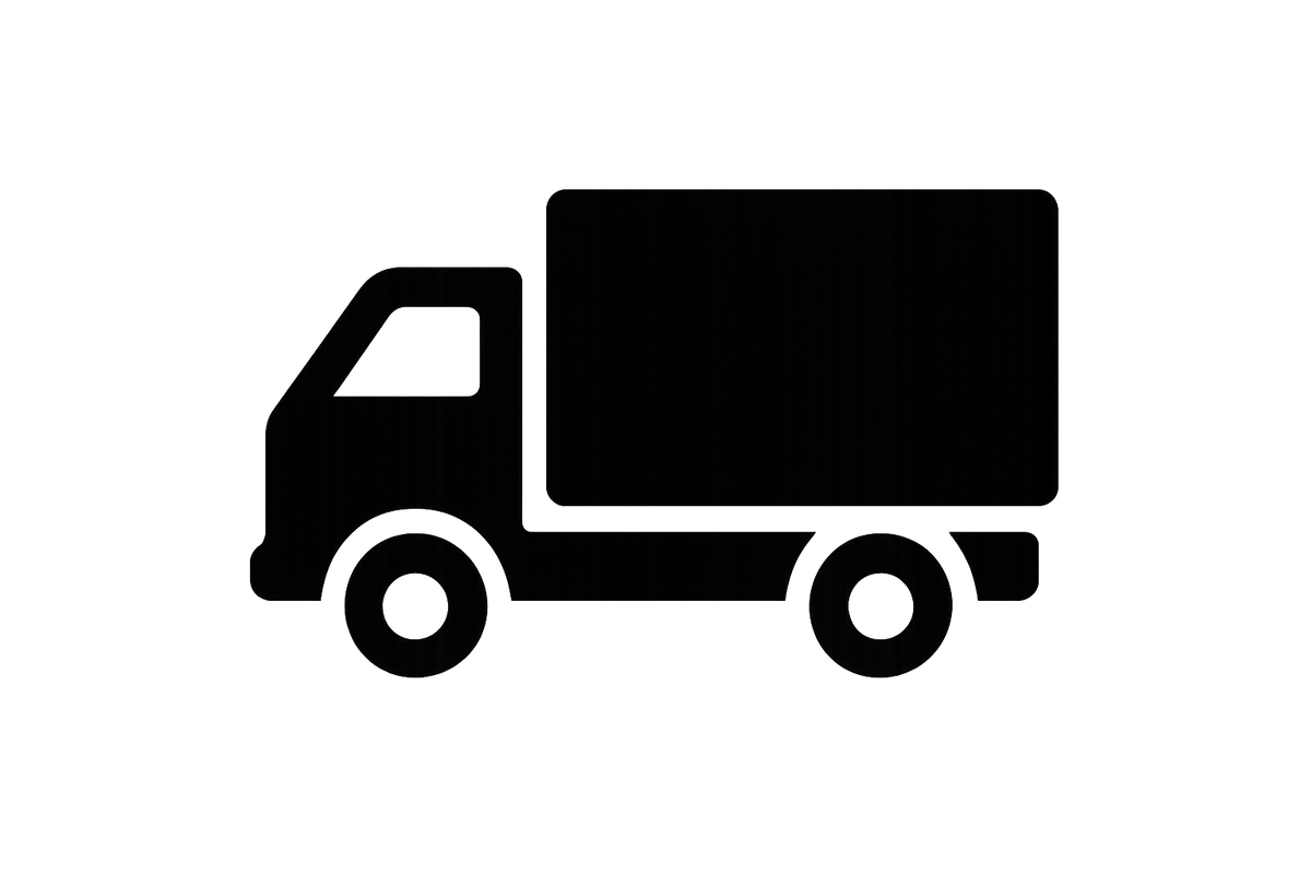 truckicon in black color